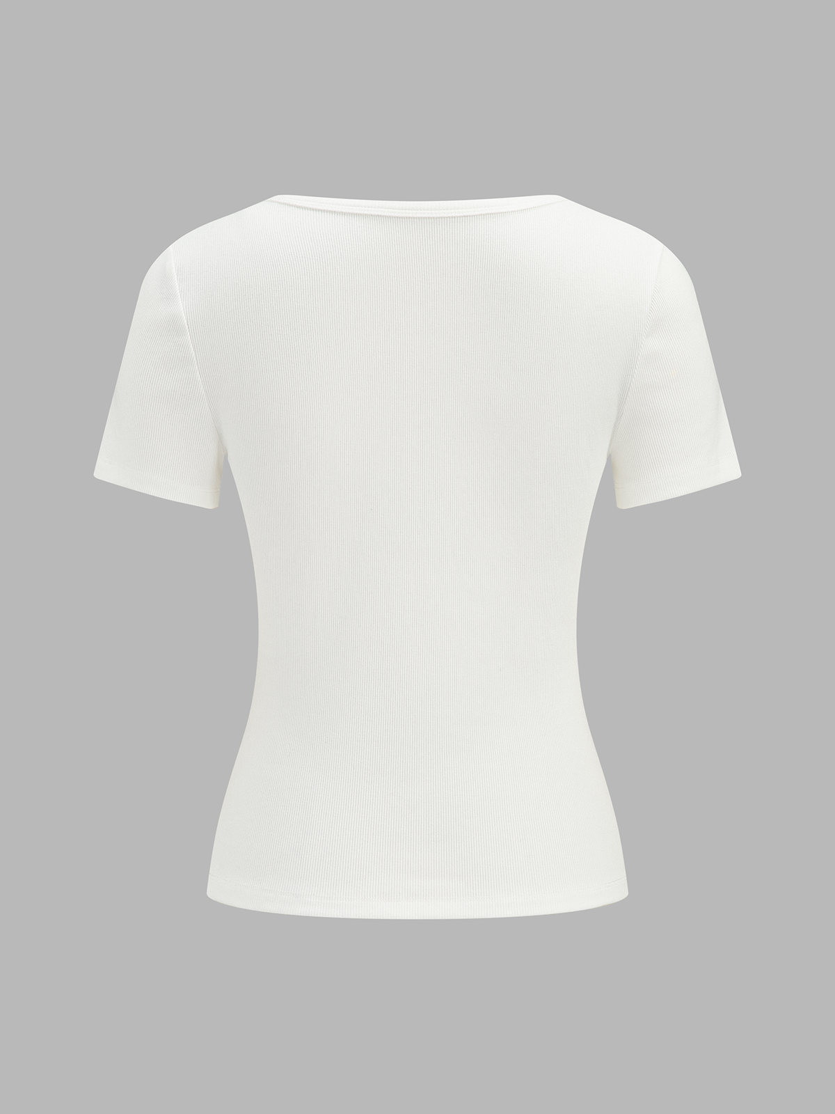 Henley Casual Ribbed Short Sleeve Top Soft Lightweight Fabric Comfort Fit