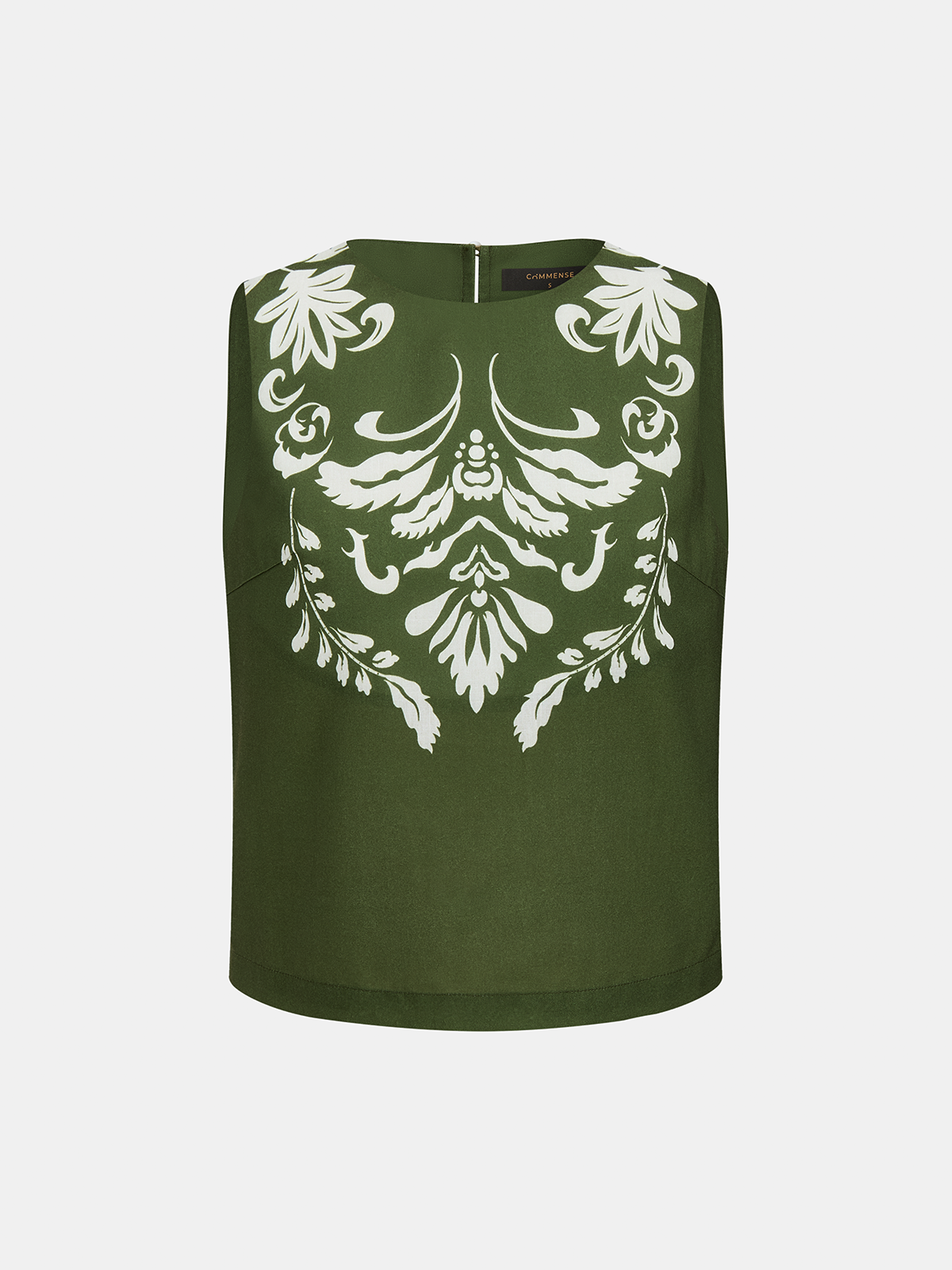 Printed Sleeveless Top & Midi Skirt Set for Women's Casual Wear