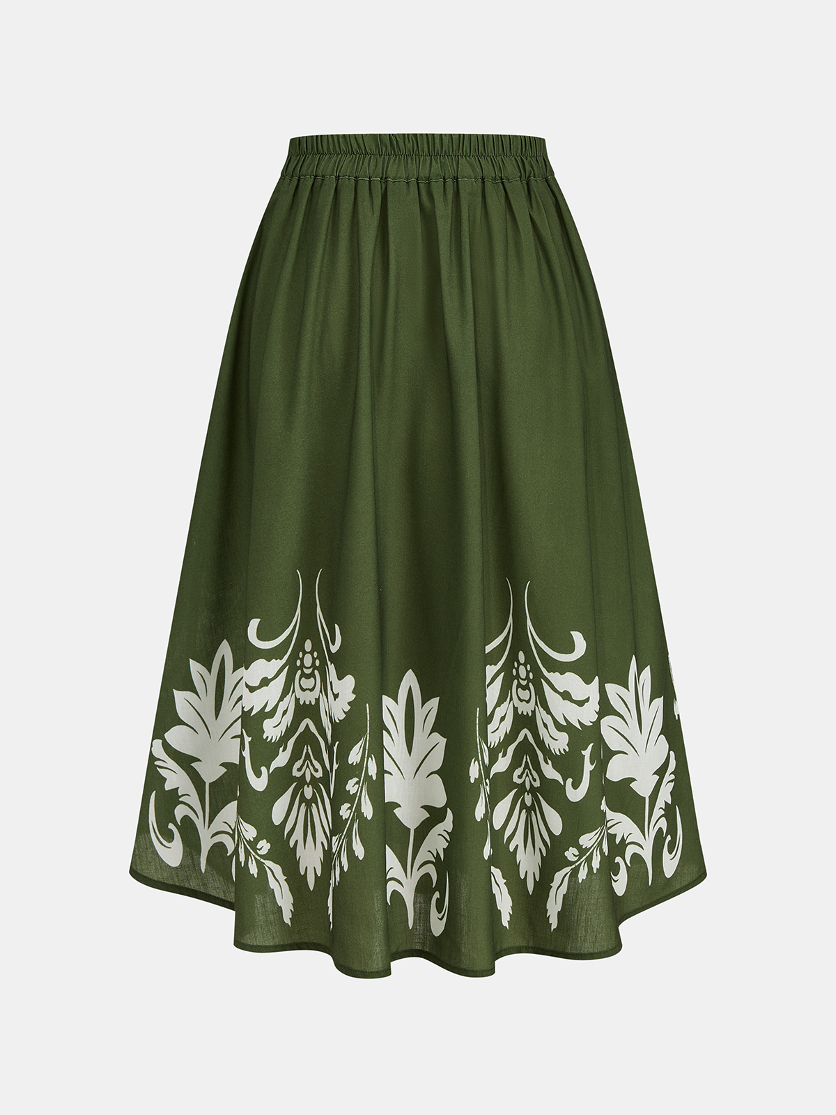 Printed Sleeveless Top & Midi Skirt Set for Women's Casual Wear