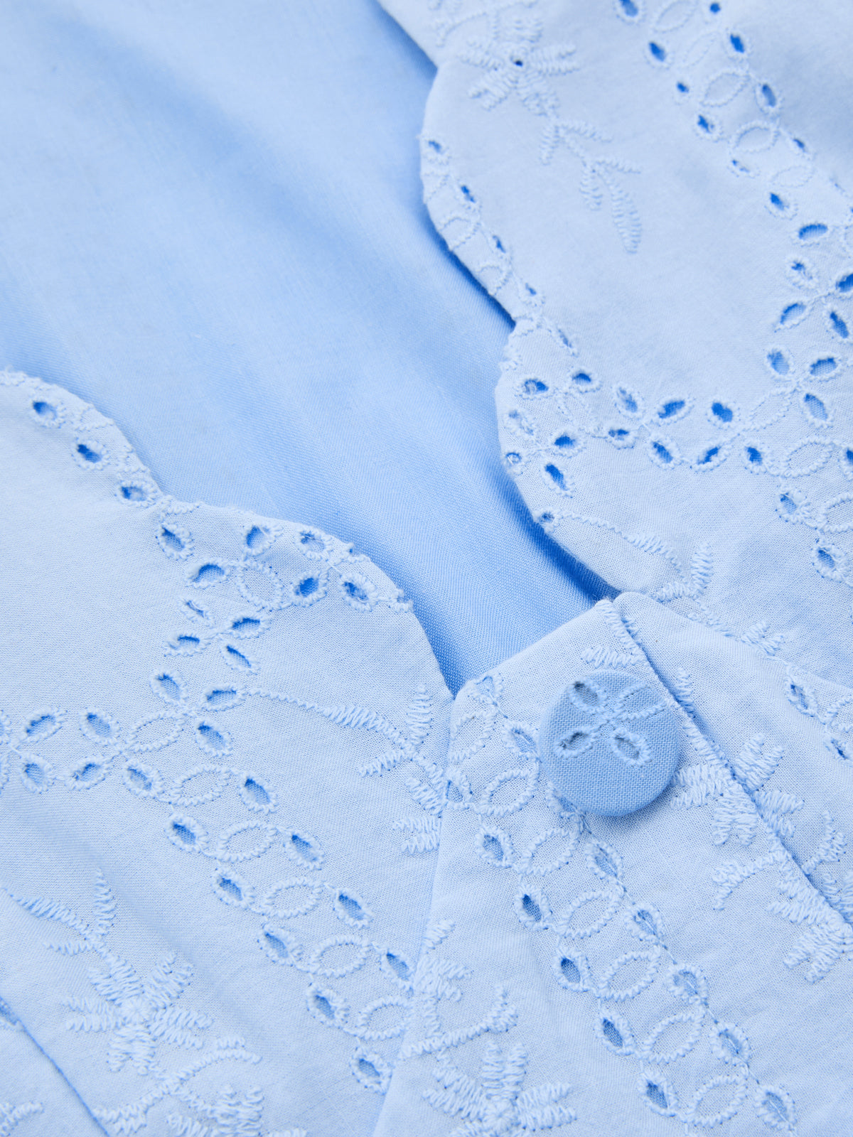 Sleeveless Embroidered Cotton Eyelet Midi Dress for Summer Weddings