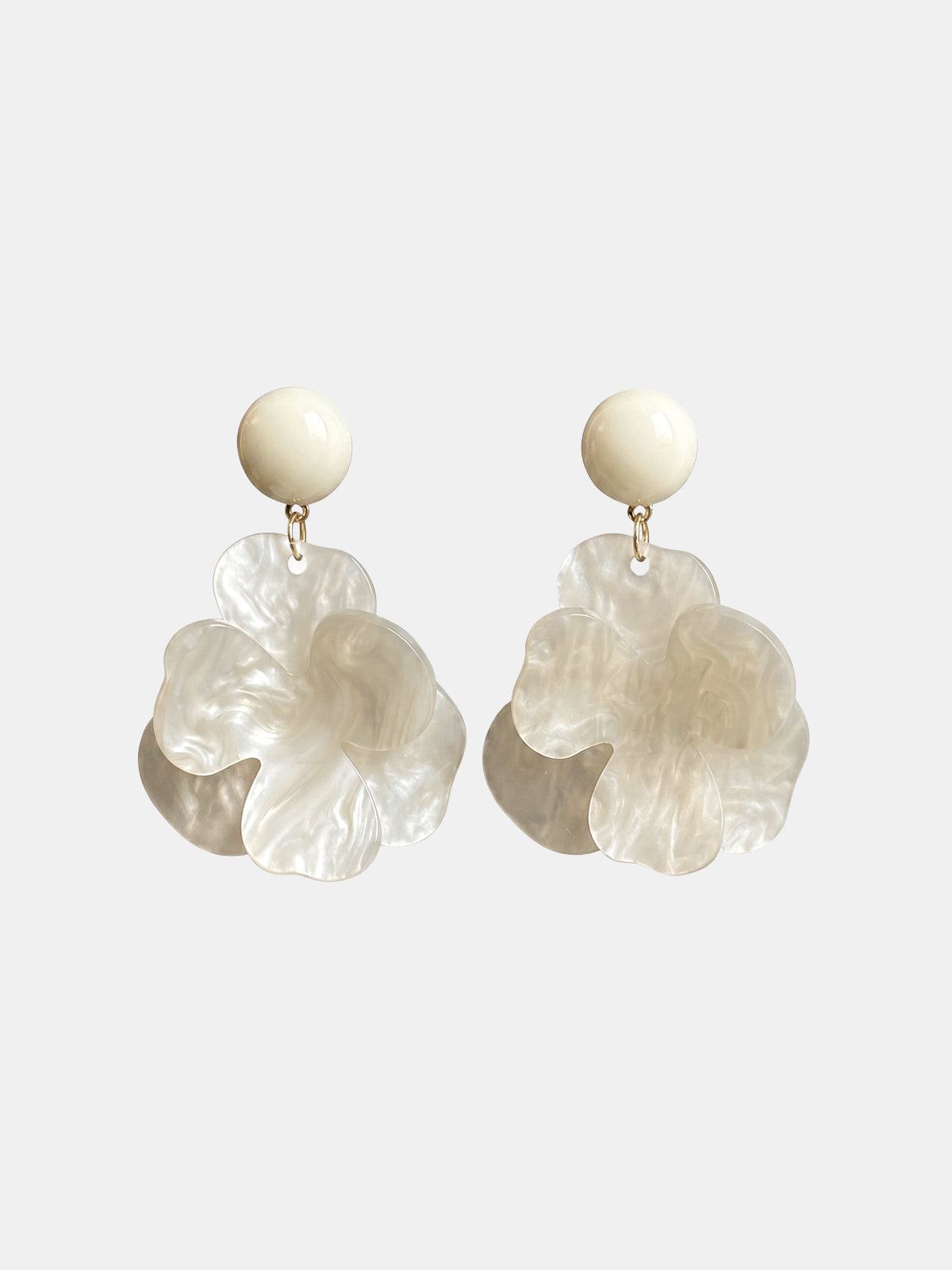 Large Floral Statement Earrings for Weddings and Events