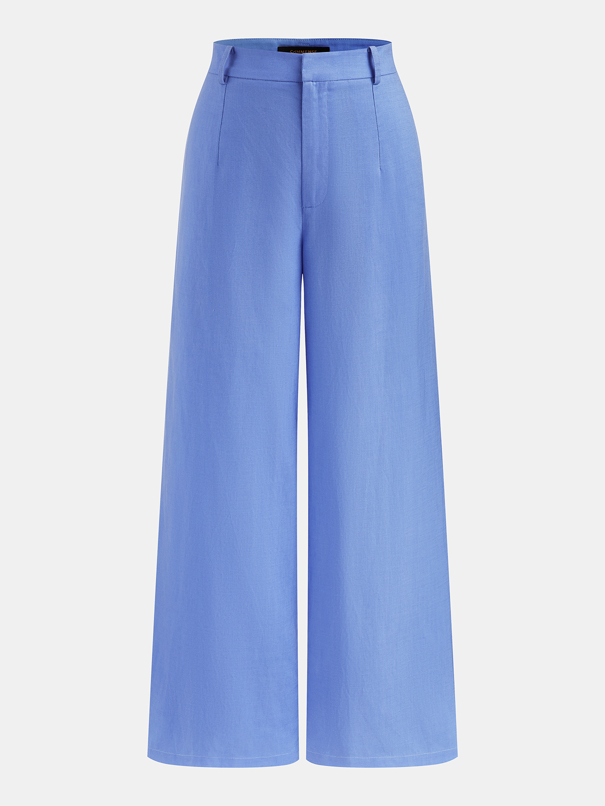 Elegant Linen-Blend Strapless Peplum Top & Pants Set for Women