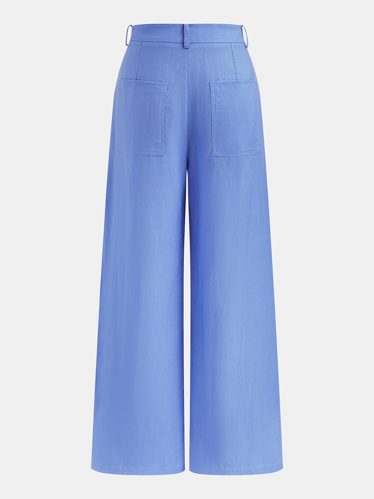 Elegant Linen-Blend Strapless Peplum Top & Pants Set for Women