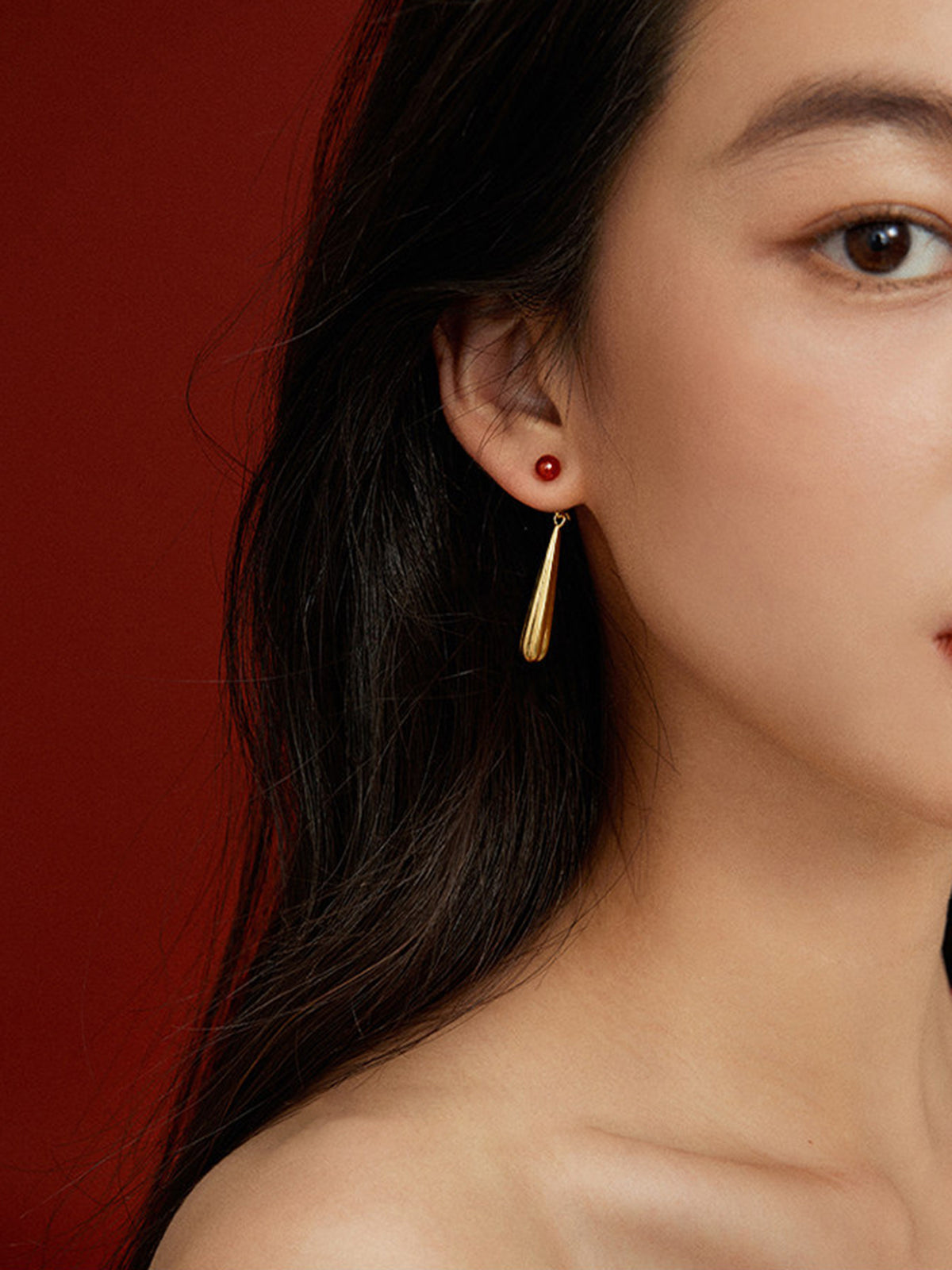 Elegant Teardrop Dangle Earrings for Wedding and Evening Wear