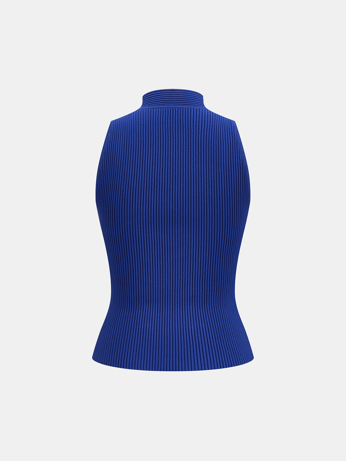 Double Breasted Ribbed Knit Vest for Casual Layering Style