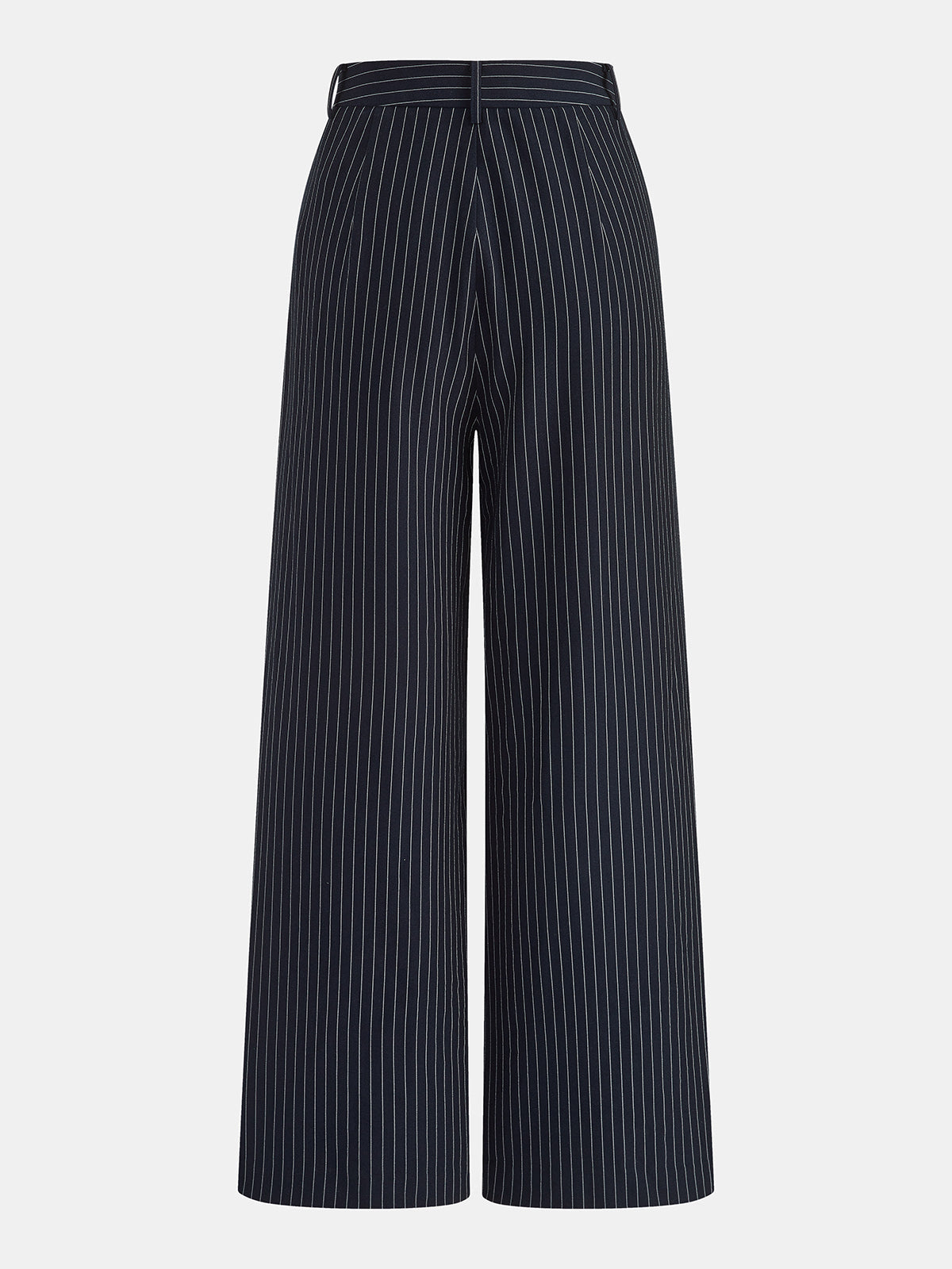 Pinstriped Sleeveless Shirt & Pants Set for Casual Wear