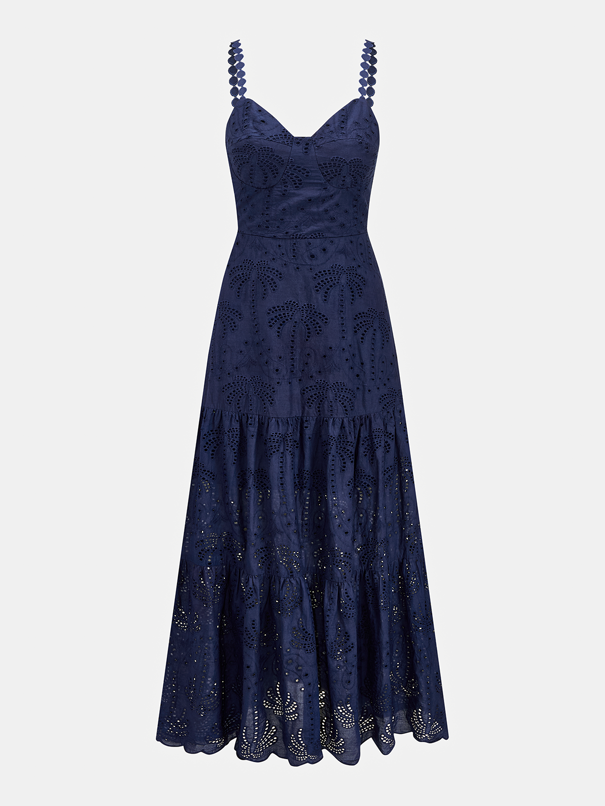 Eyelet Embroidery Tiered Cami Dress Women's Summer Casual
