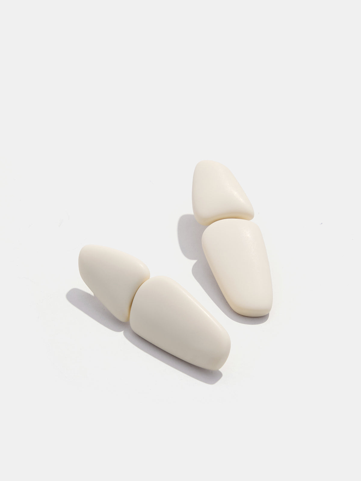 Irregular Geometric Resin Stud Earrings Handmade Fashion Jewelry