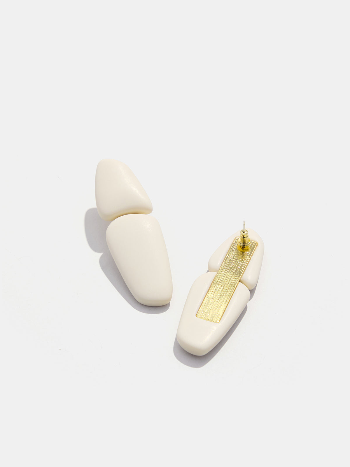 Irregular Geometric Resin Stud Earrings Handmade Fashion Jewelry