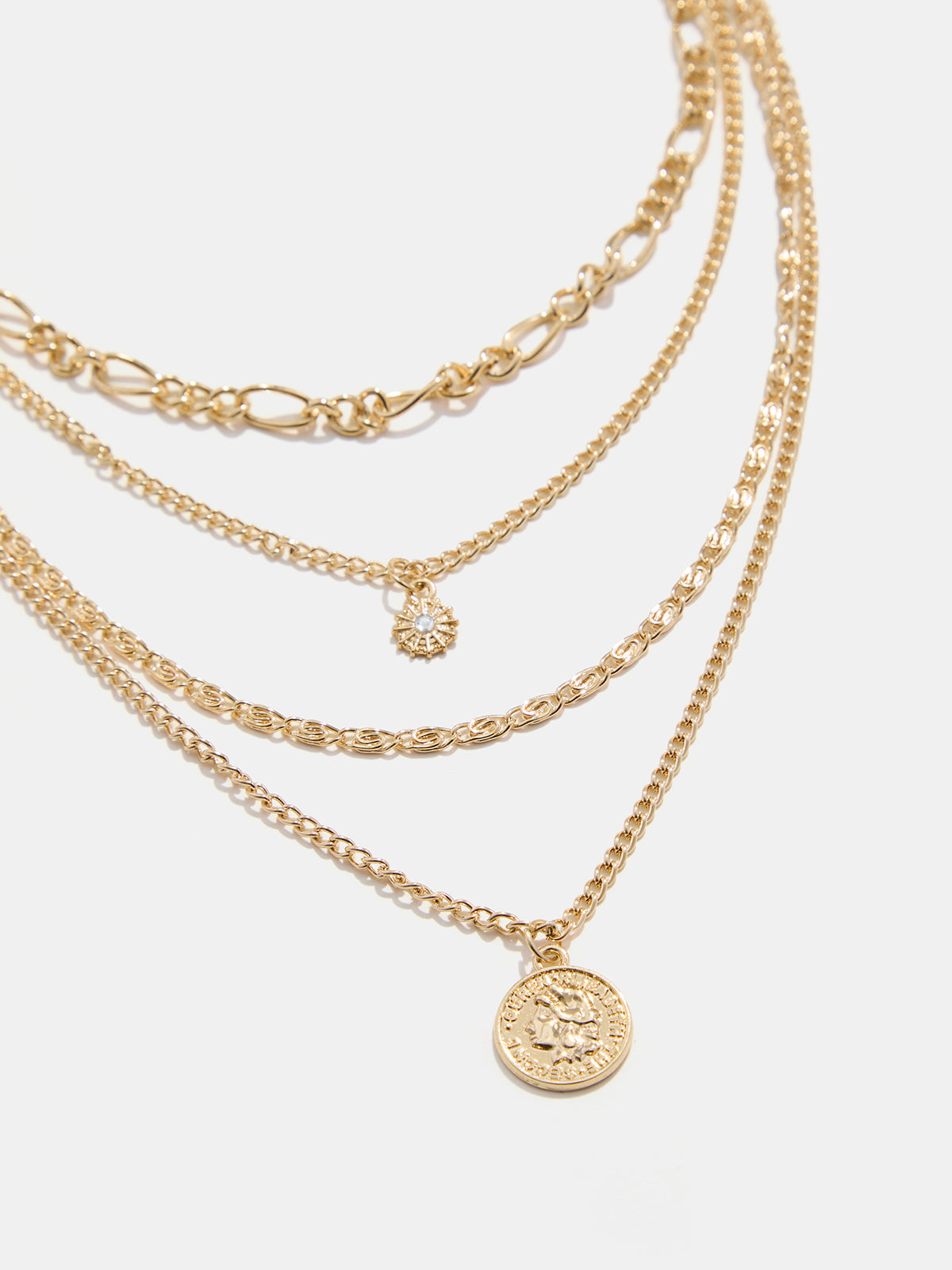 Multi Layer Coin Pendant Necklace for Women, Vintage Style Fashion Jewelry