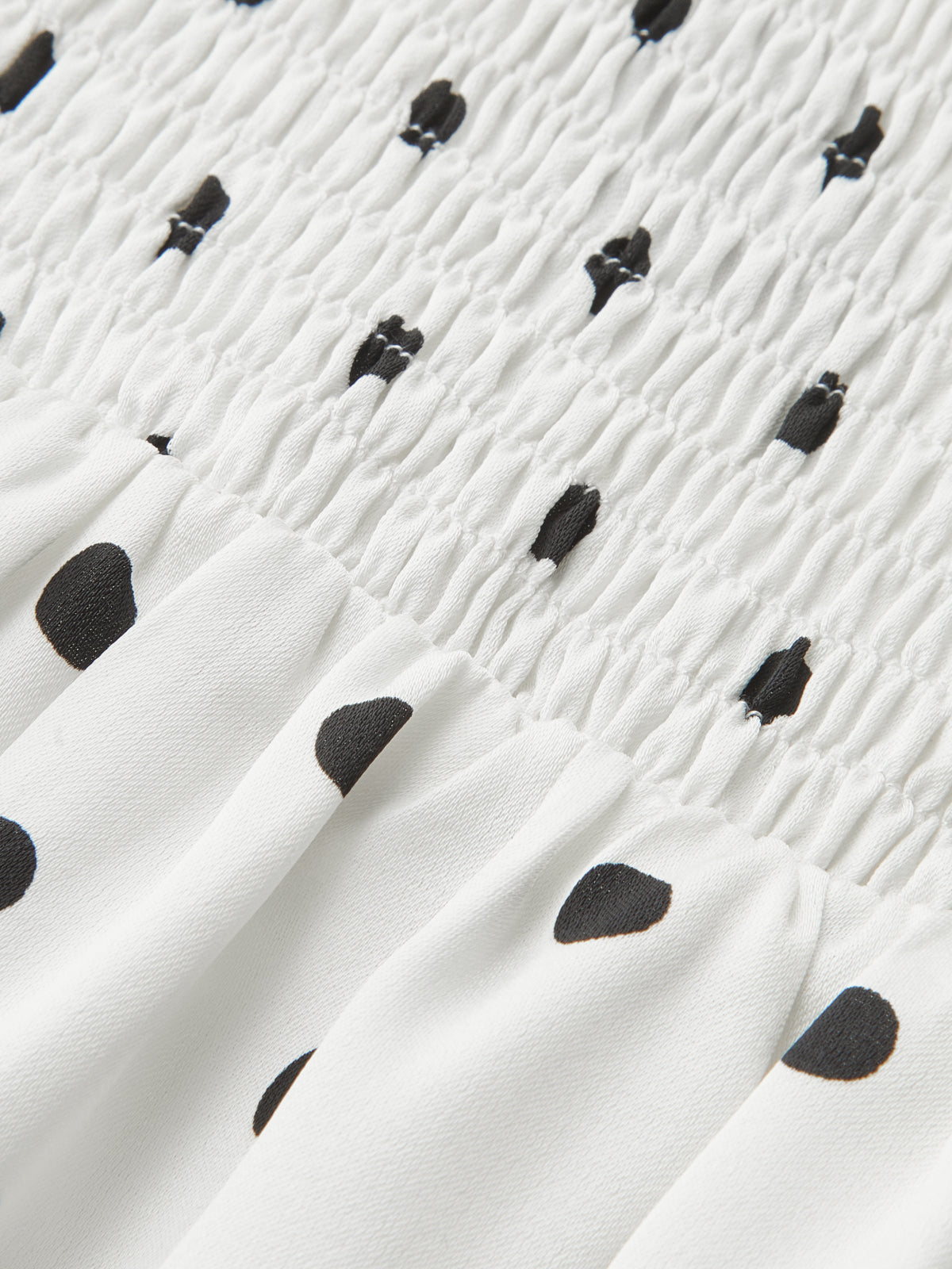 Bow Strap Polka Dot Midi Slip Dress with Ruffle Detail