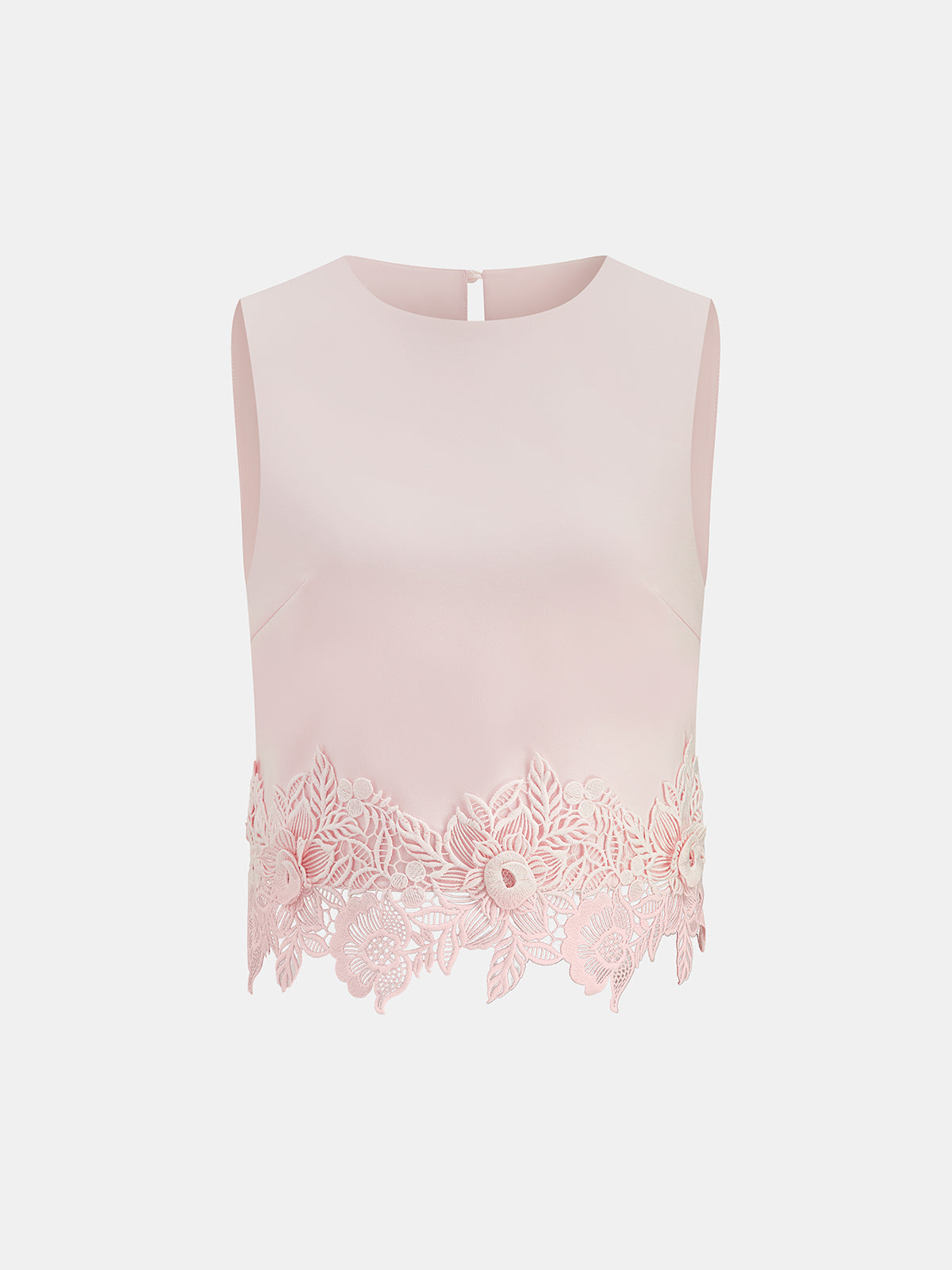 Enhance your wardrobe with our Lace Hem Sleeveless Top & Shorts Set, featuring delicate details and a versatile design for any casual occasion.