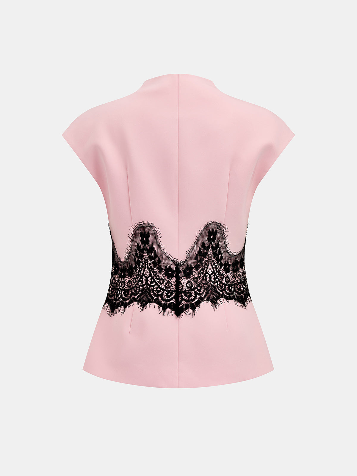 Lace Panel Cap Sleeve Blouse & Pants Set for Women, Elegant Evening Wear