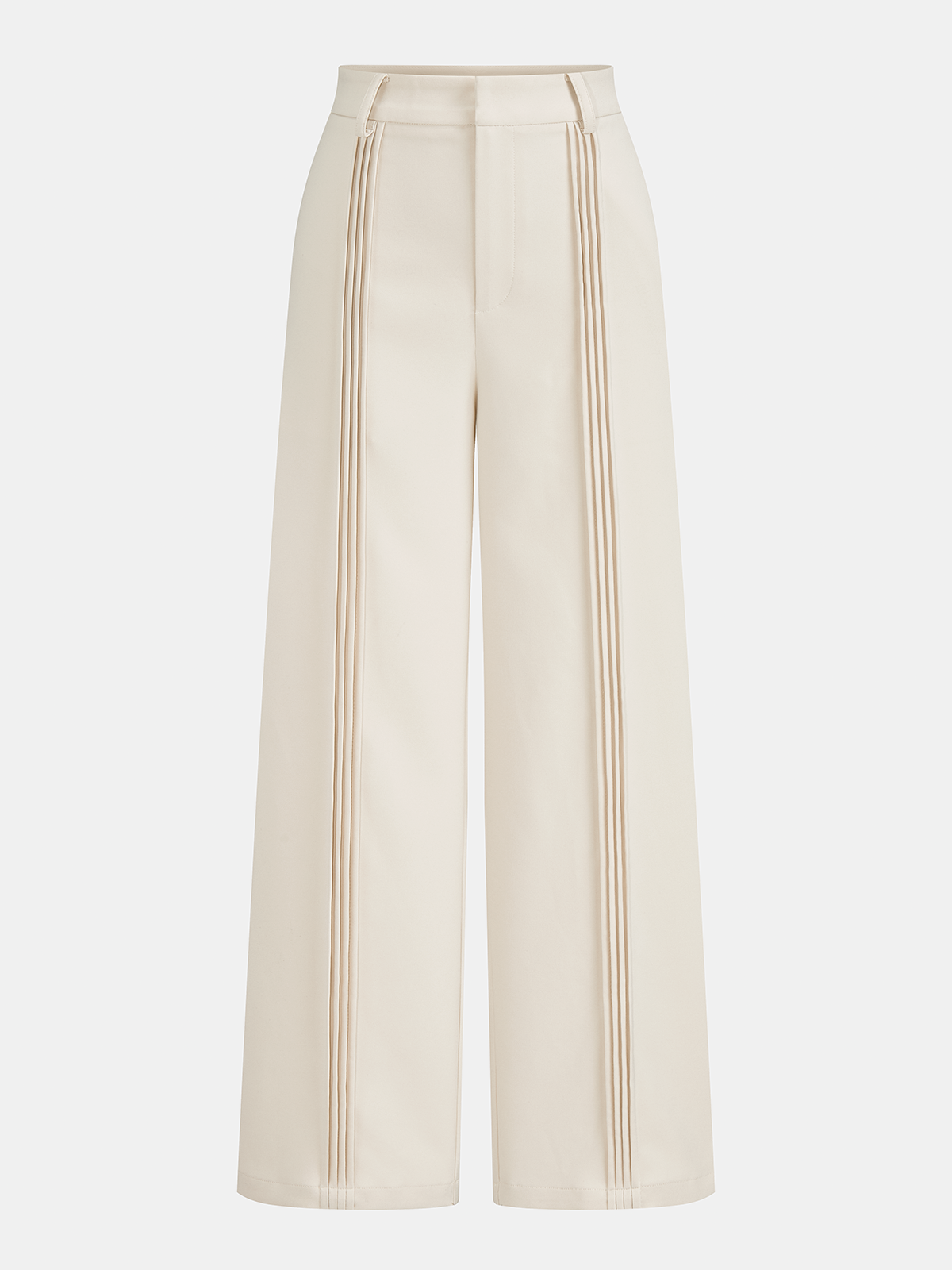 Belted Cami Top & Pleated Wide Leg Pants Set for Women