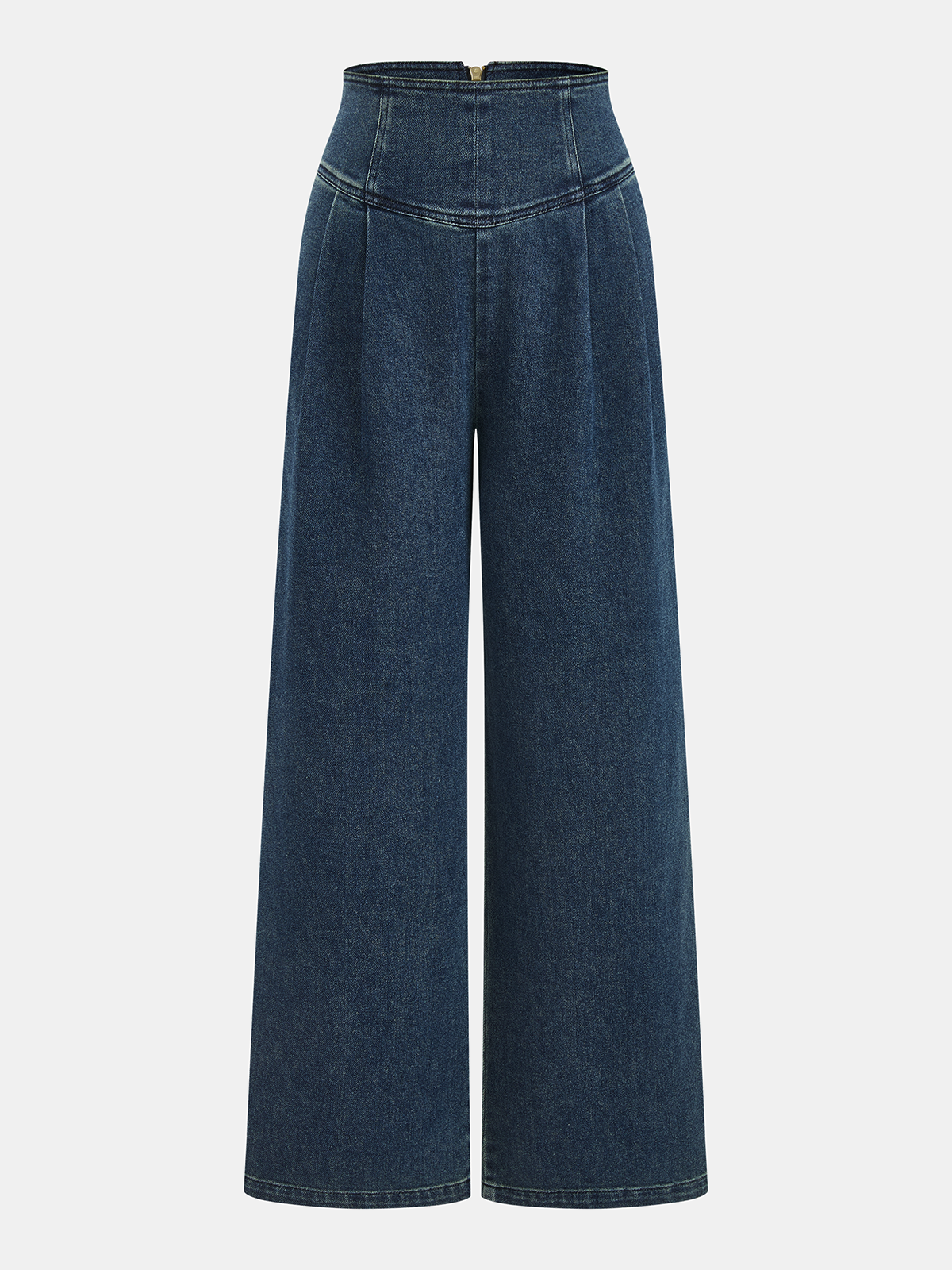 High-Waist Wide-Leg Denim Pants for Women Casual Comfort
