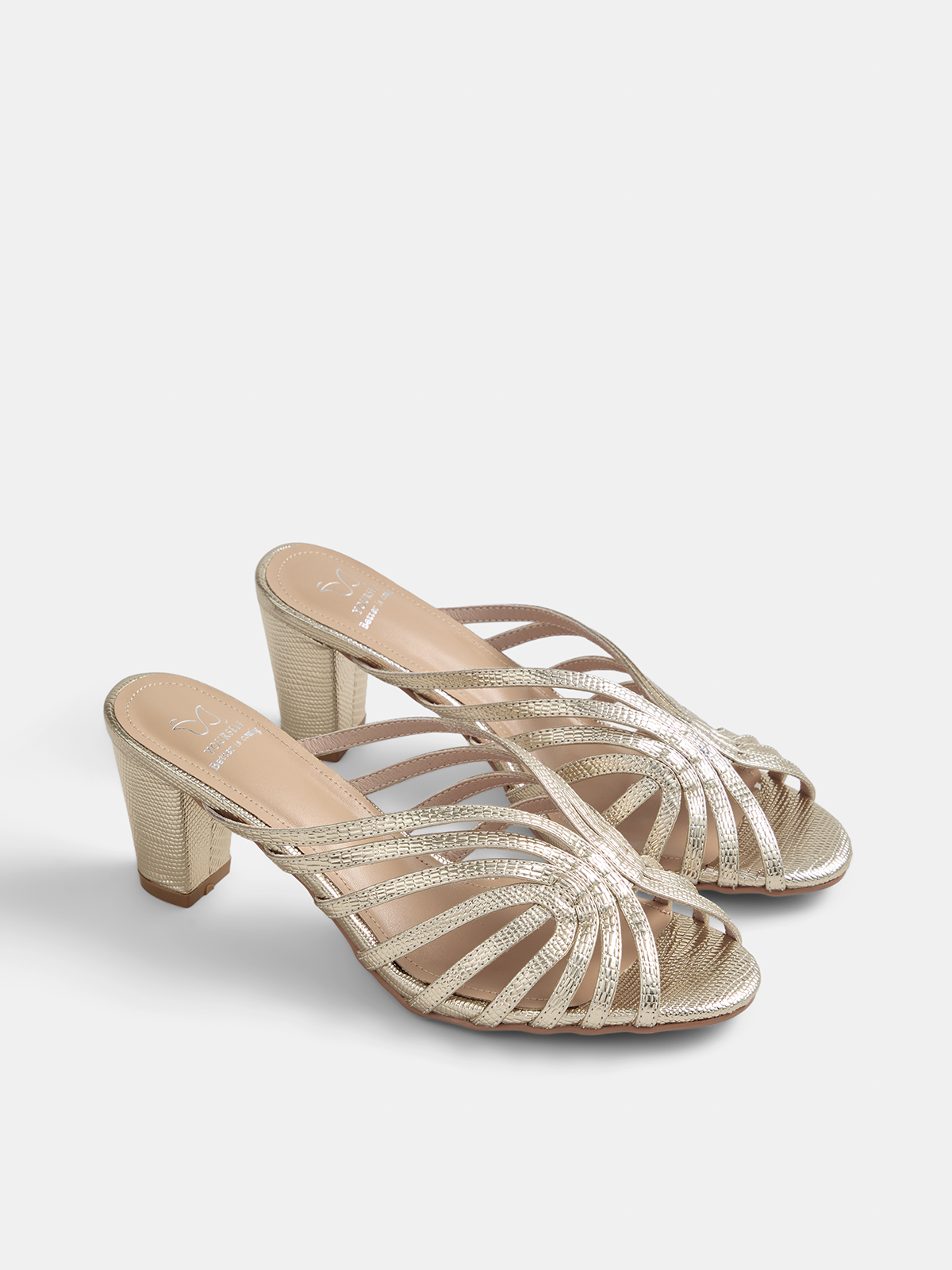 Woven Strap Block Heel Mule Sandals for Women - Comfortable and Stylish