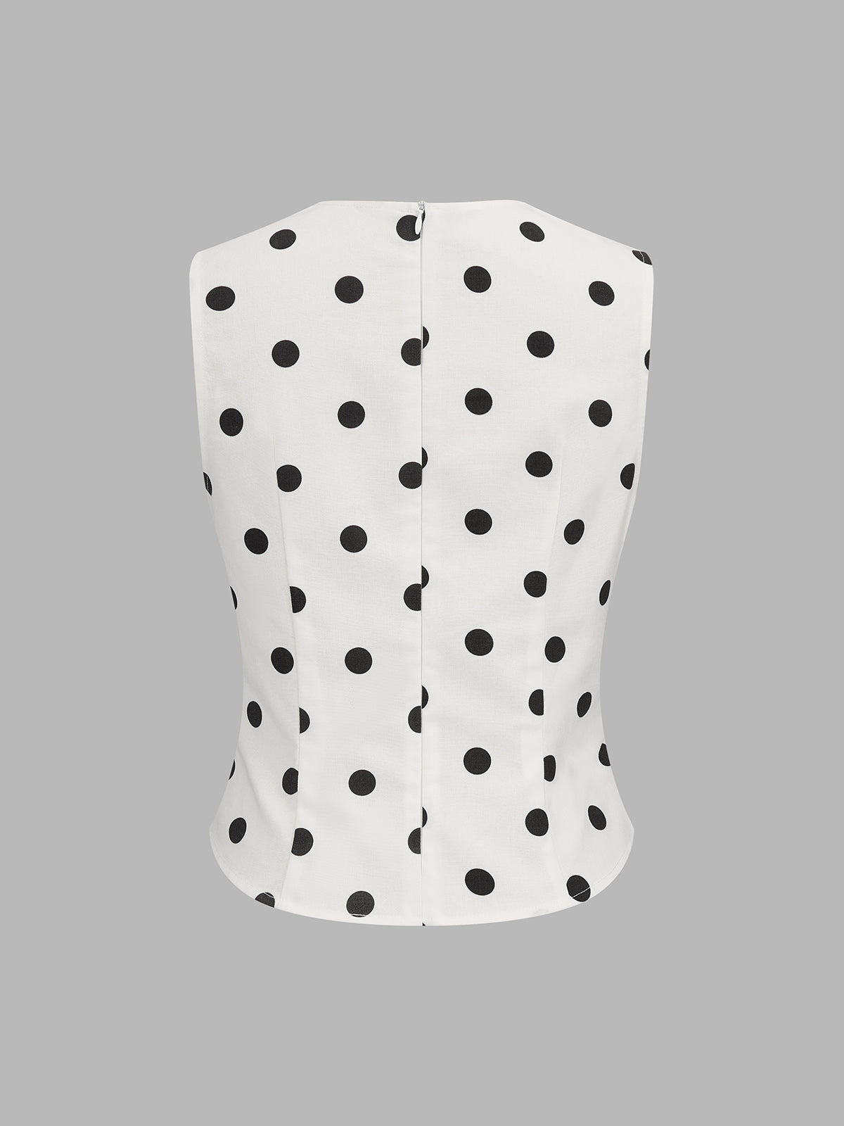 Polka Dot Twist Top & Belted Pants Set - Women's Fashion Outfit
