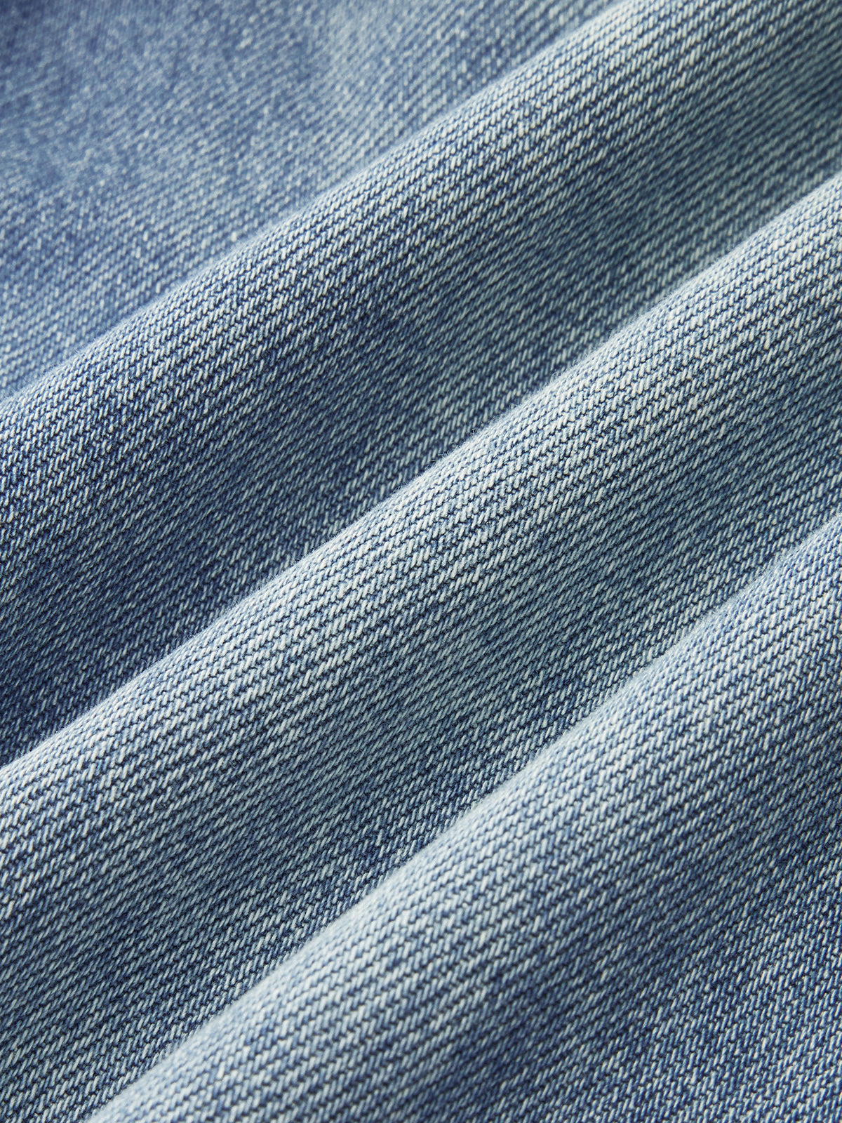 Lace Trim Mid-Waist Denim Pants with Stretch Fit Comfort