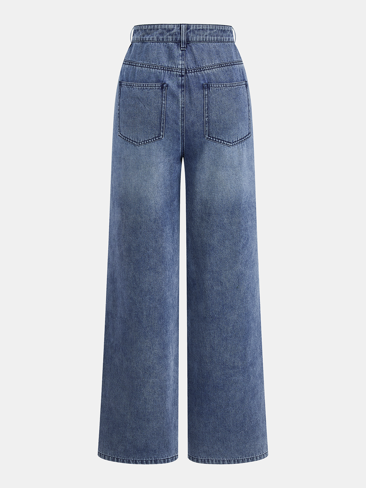 Sleeveless Denim Top & Drawstring Jeans Set for Casual Wear