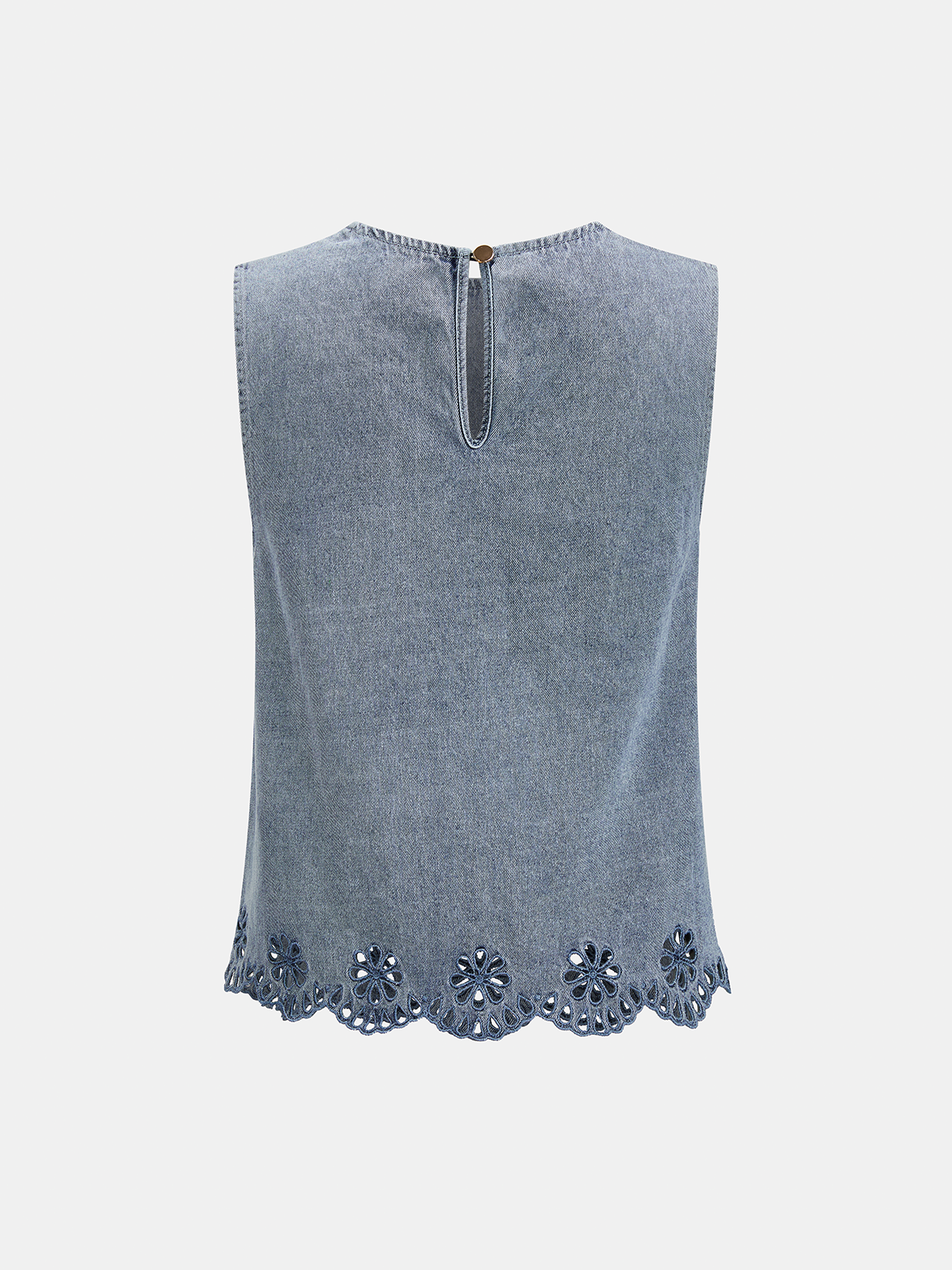 Embroidered Denim Two Piece Shorts Set for Women's Summer Wear