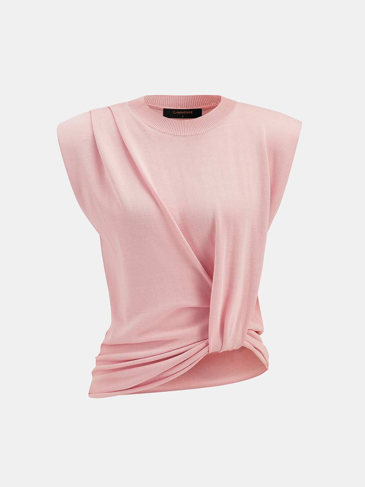 Twisted Waist Sleeveless Knit Top for Women Summer Casual