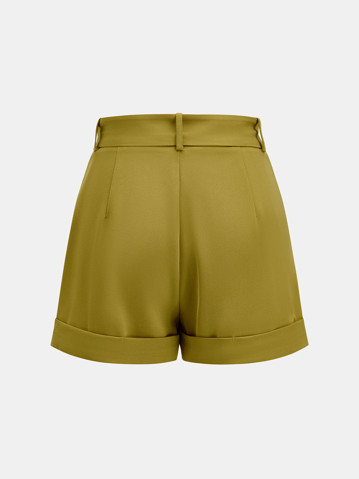 Asymmetric Neck Top & Belted Shorts Set for Women Summer Casual