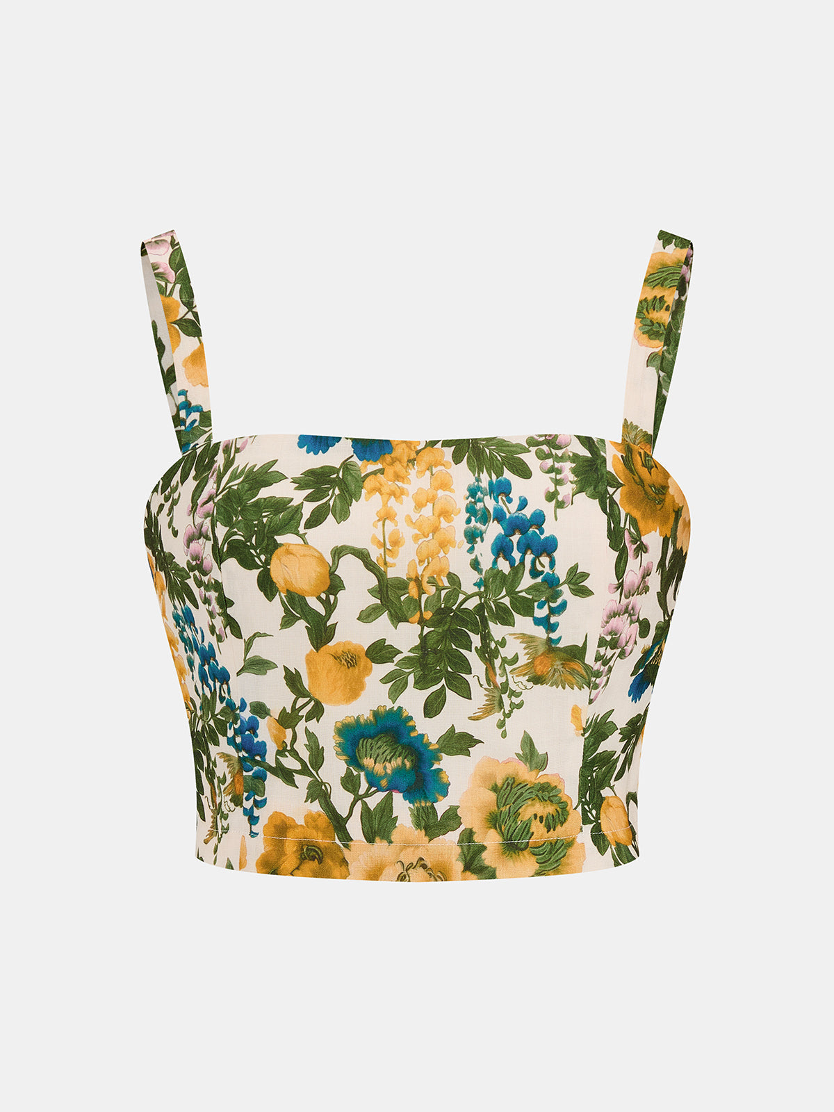 Floral Print Cropped Cami Top & Shorts Set for Women Summer Casual
