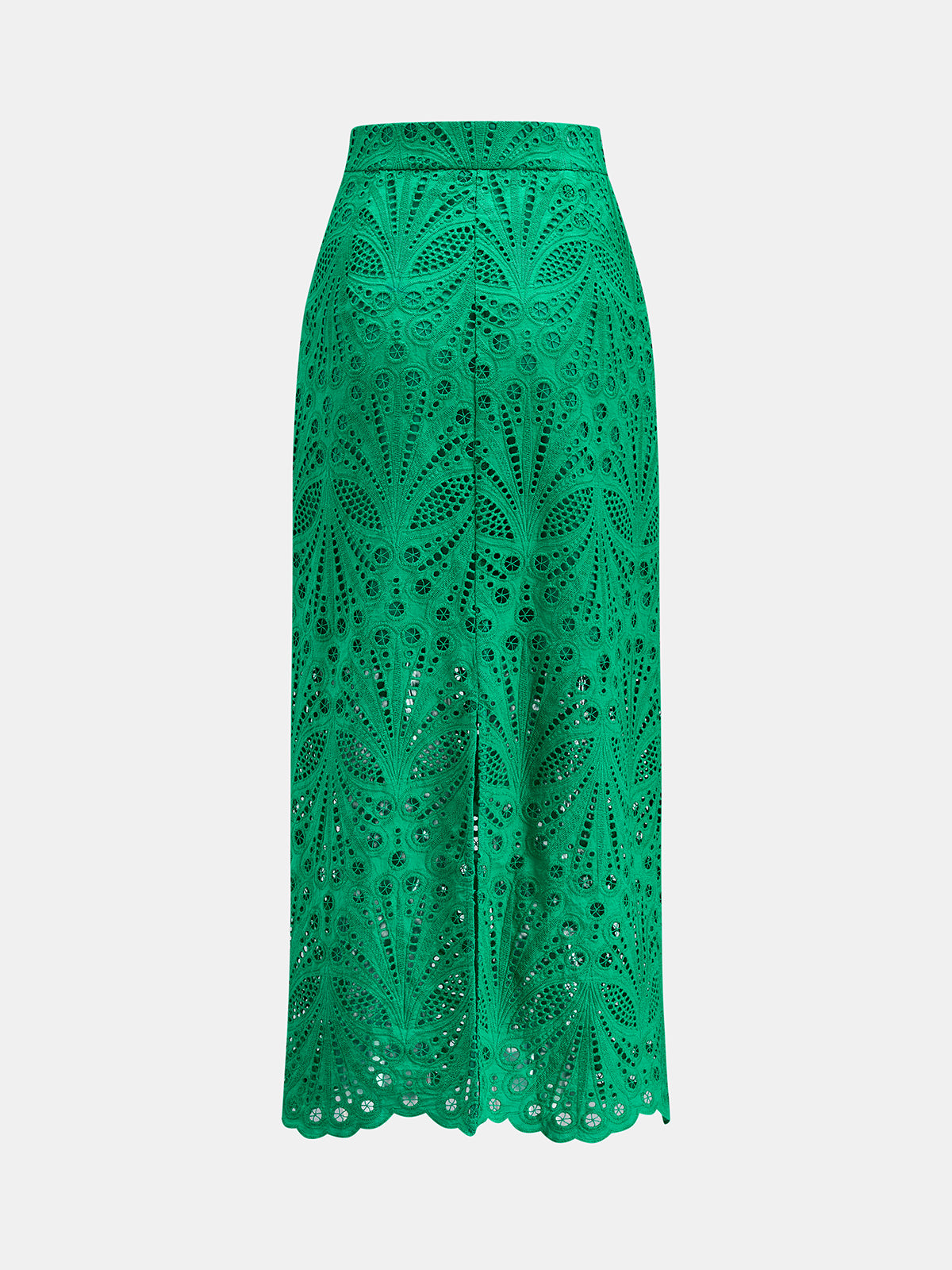Hollow Lace Two Piece Skirt Set Elegant Floral Design