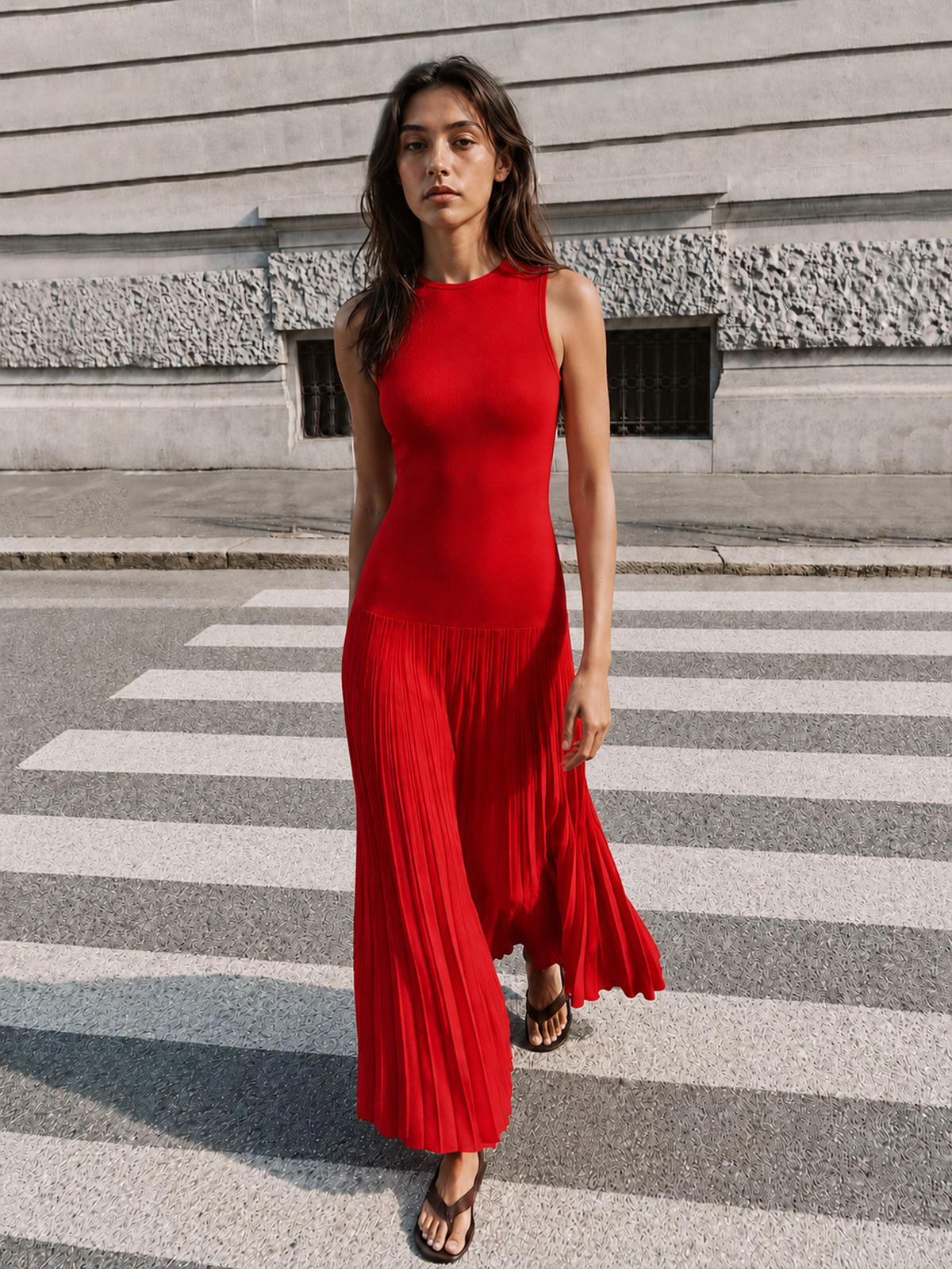Sleeveless Slim Fit Mermaid Dress for Evening Events