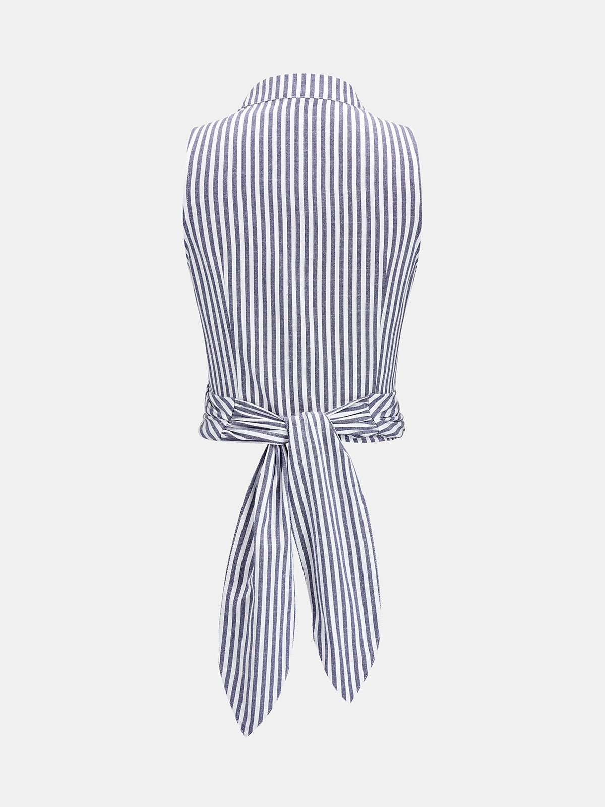 Wrap Tie Back Striped Sleeveless Shirt for Women Casual Summer Top
