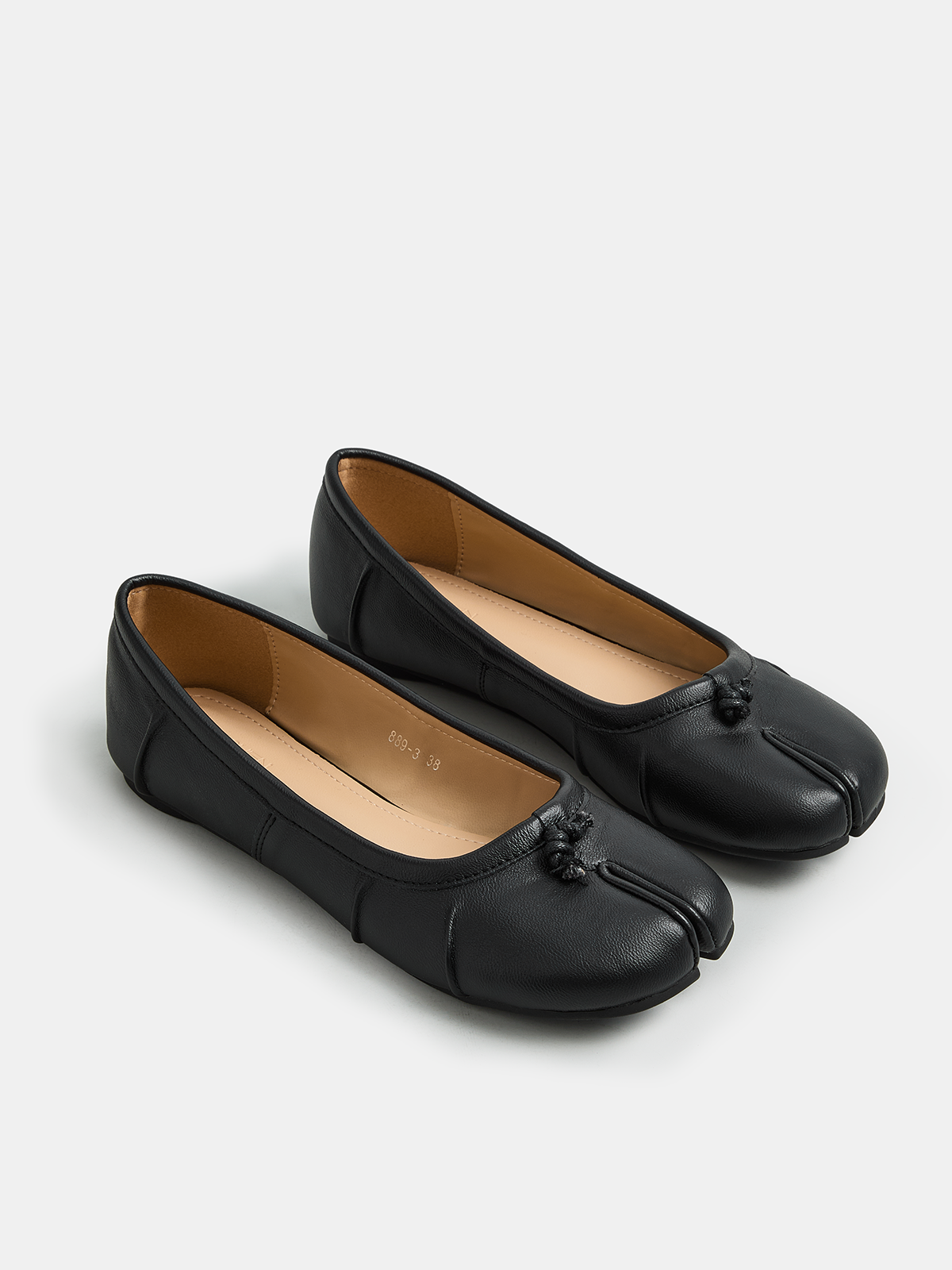 Split-Toe Ballet Flats - Comfortable Stylish Slip-On Design