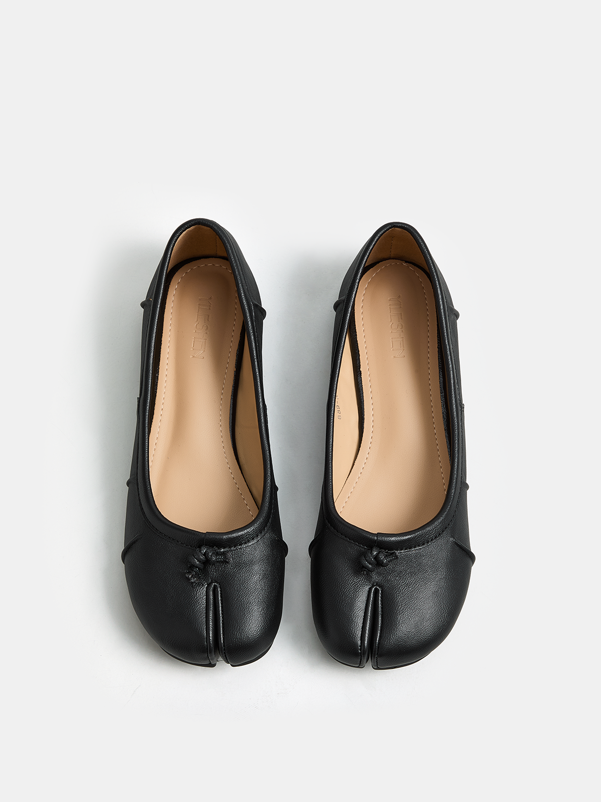Split-Toe Ballet Flats - Comfortable Stylish Slip-On Design