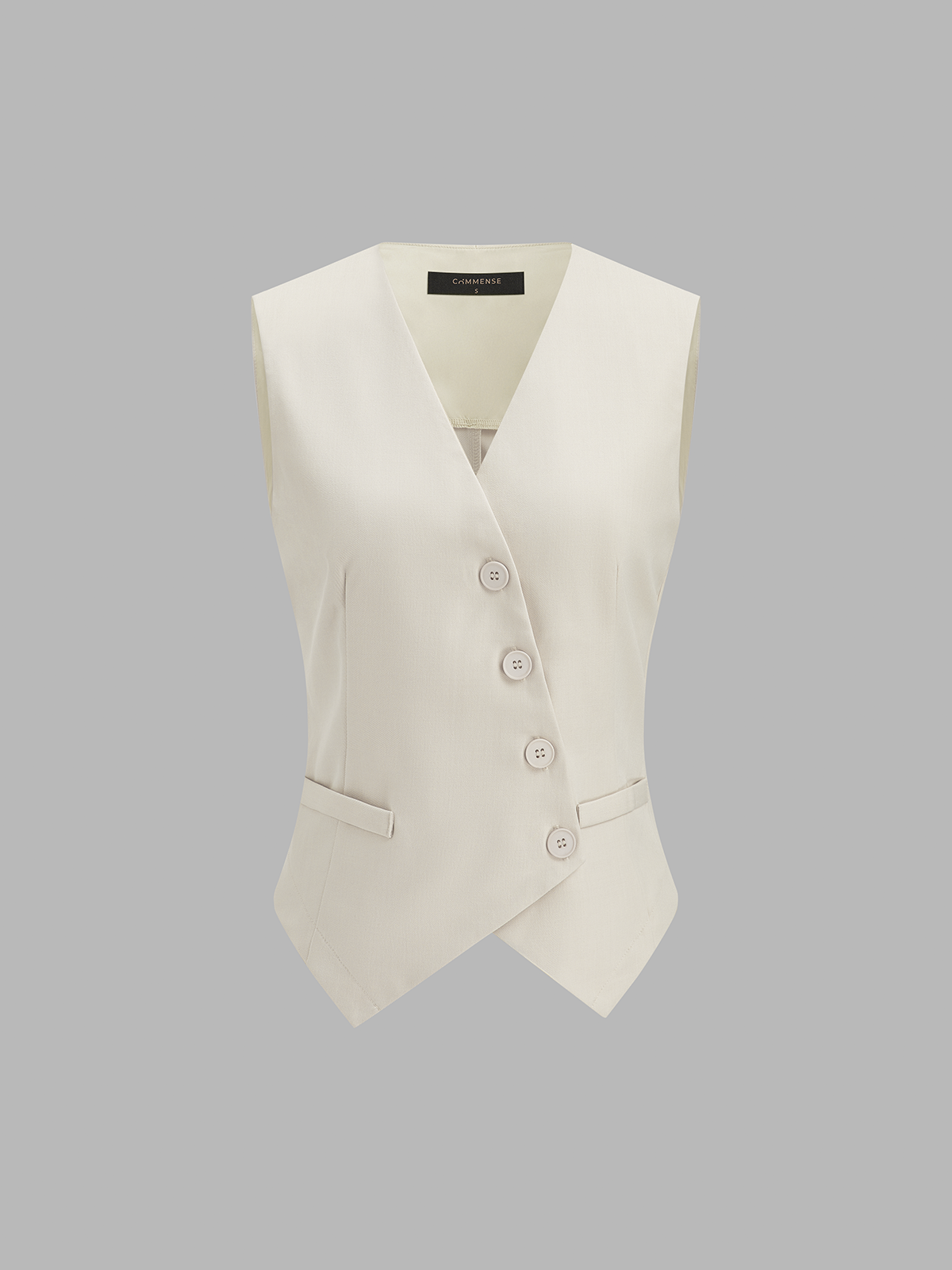 Sleeveless Asymmetrical Vest & Pants Set, Women's Casual Two-Piece Outfit