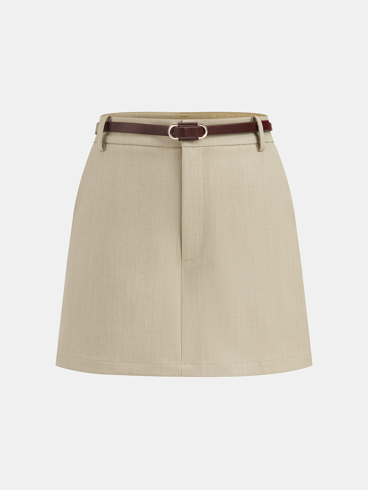 Backless Crop Vest & Belted Skort Set for Women Summer Fashion