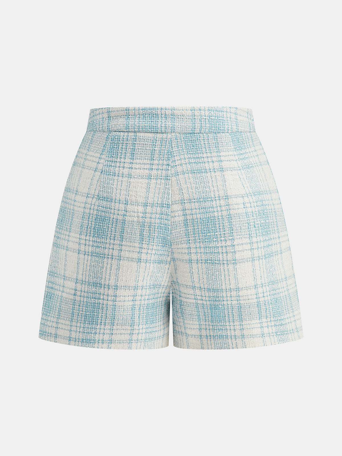 Plaid Tweed Two Piece Shorts Set Comfortable Spring Summer Fashion