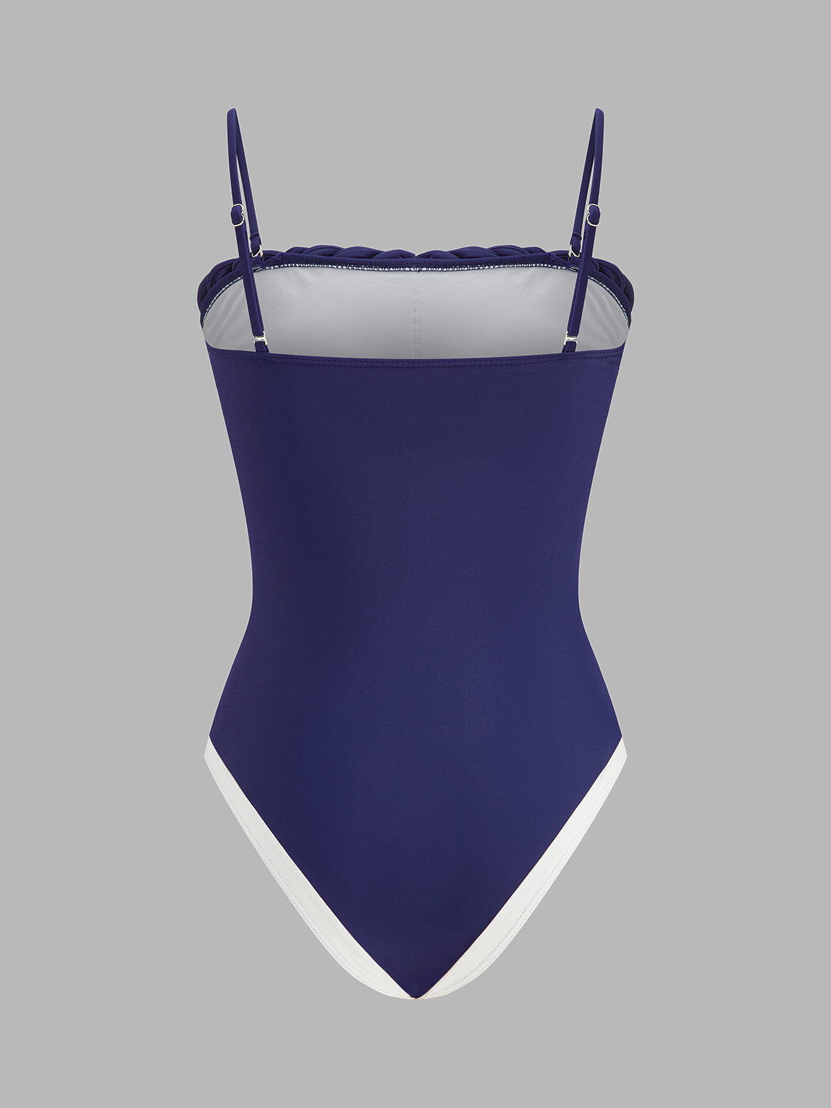 Braided Trim One Piece Swimsuit & Striped Sarong Set - Beachwear Summer Essentials