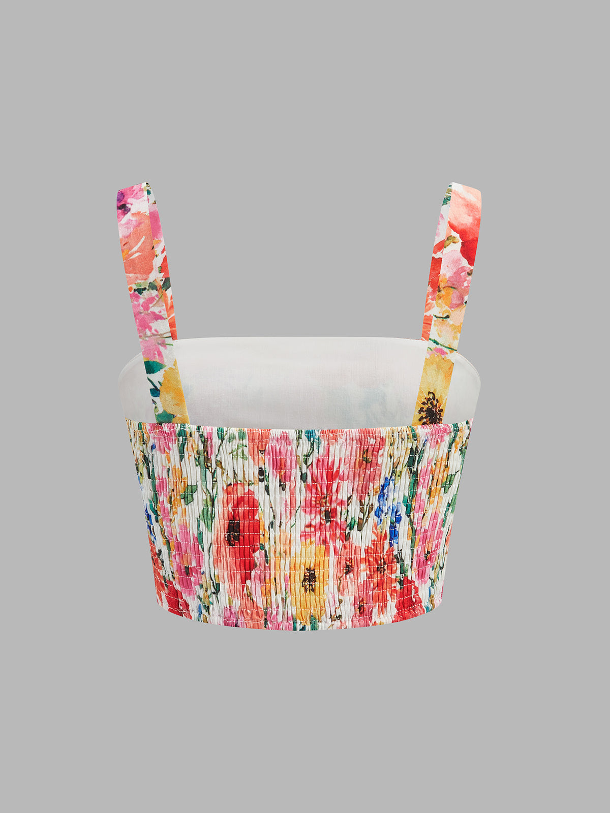 Watercolor Flower Two Piece Skirt Set for Spring Summer Casual Wear