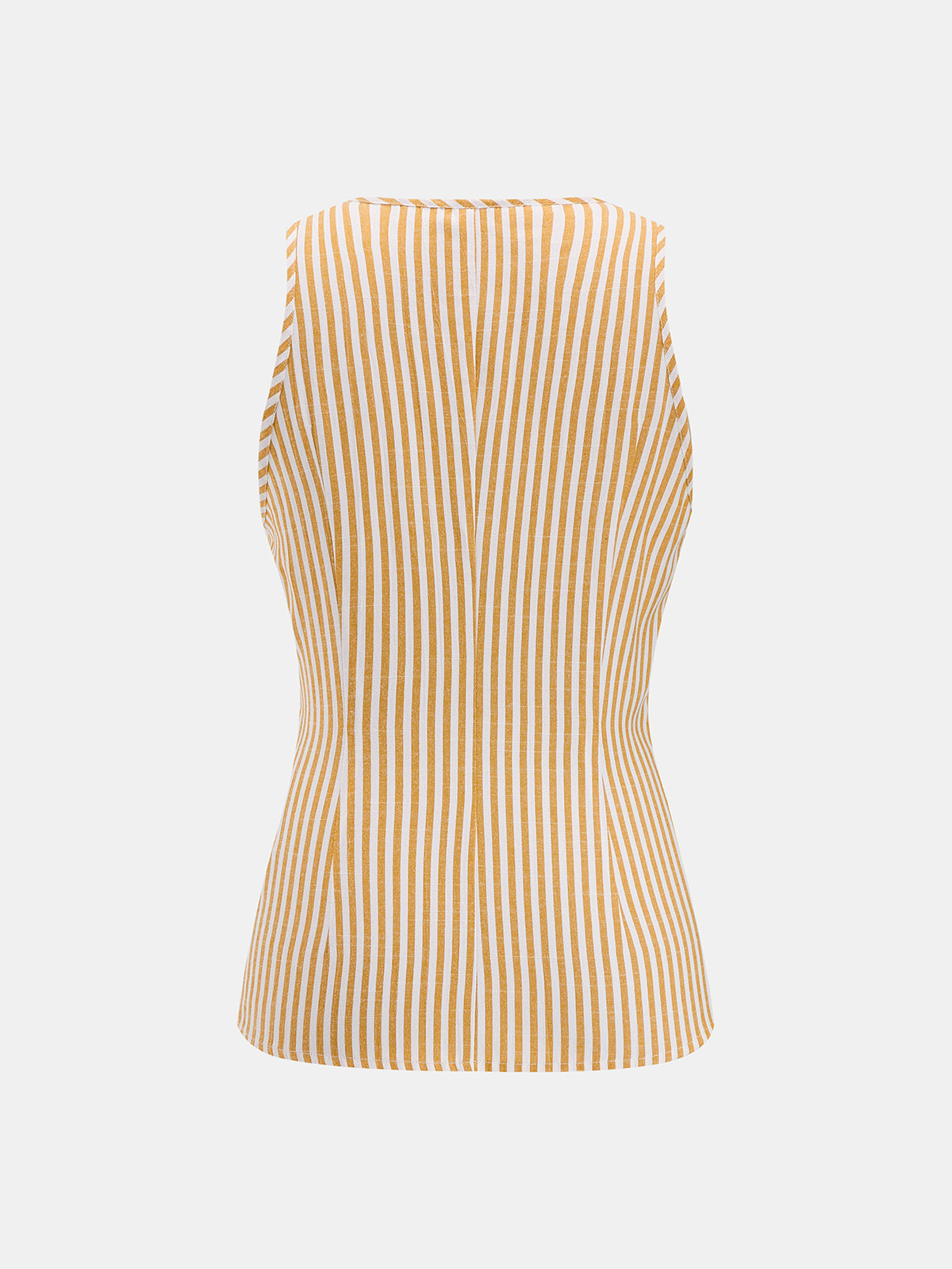 Ring Detail Striped Sleeveless Top for Women Casual Summer Wear