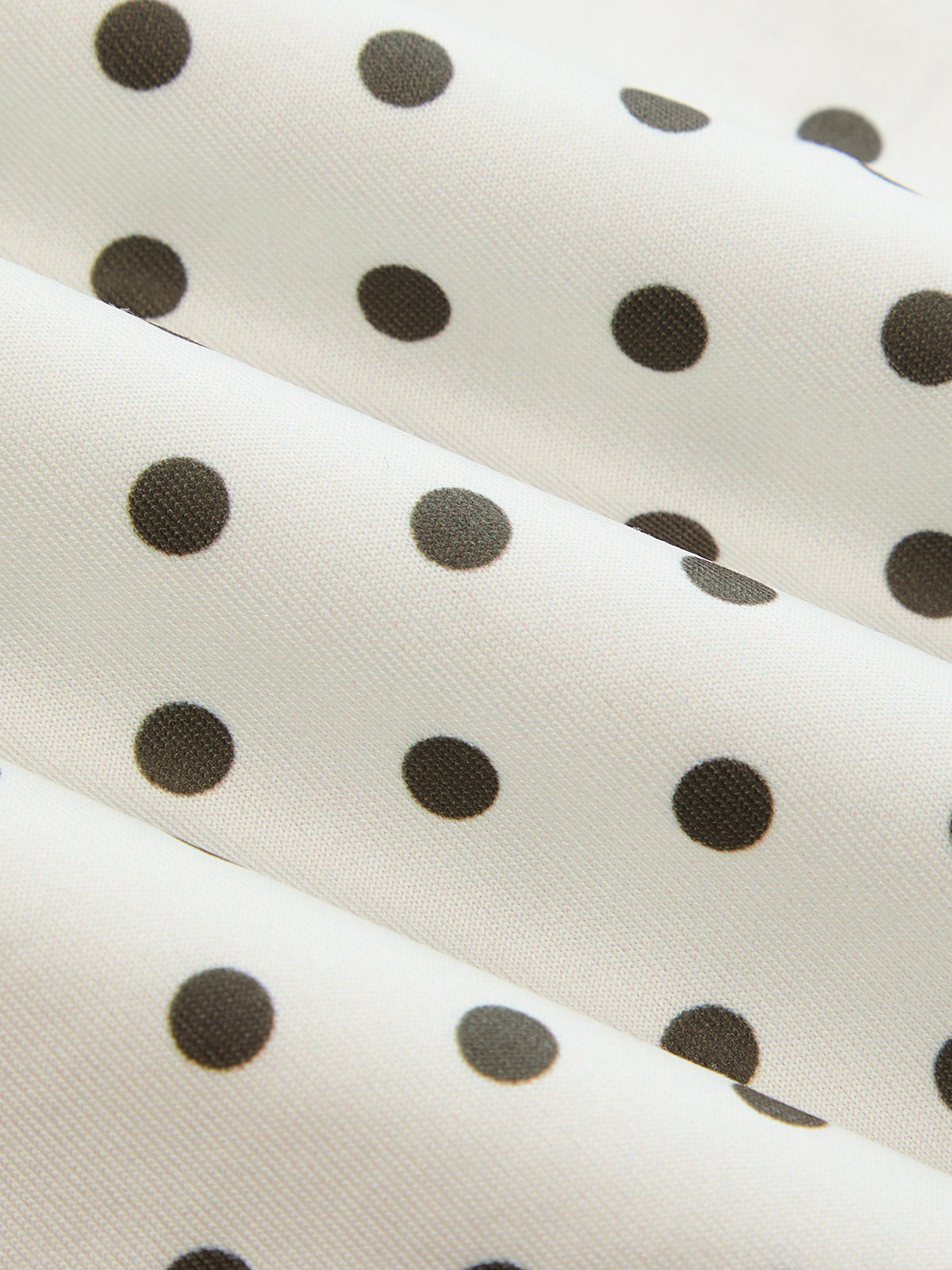 Polka Dot Halter Mesh Top with Tie Neck Closure