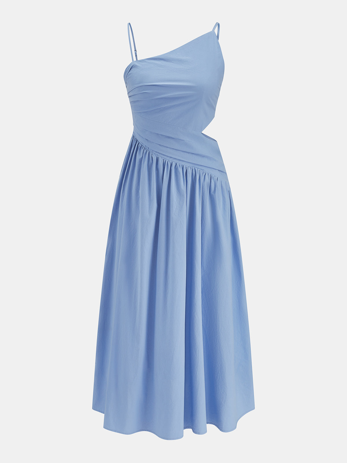 Asymmetric Cutout Cami Maxi Dress Flowy Summer Evening Wear