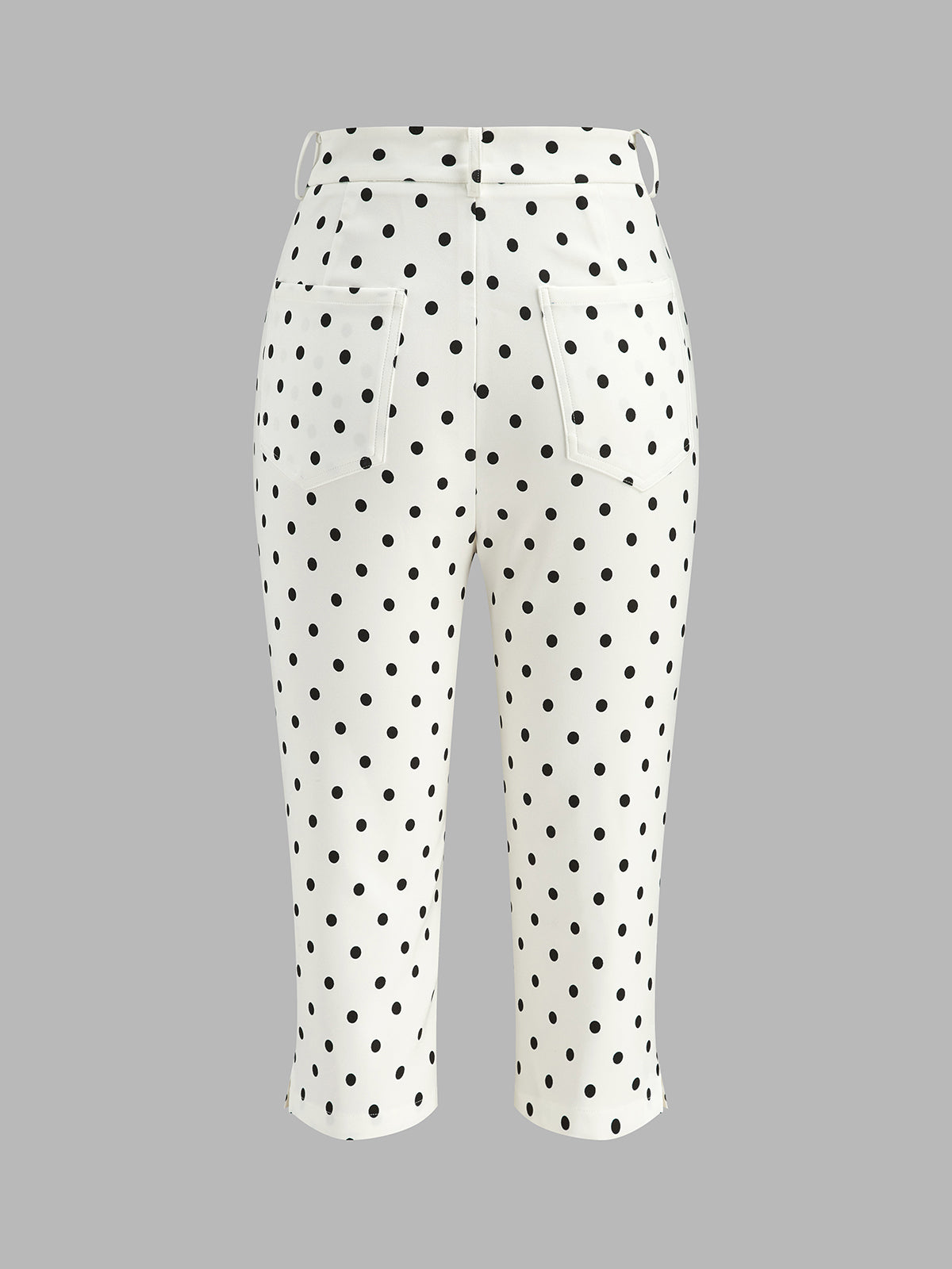 Mid-Waist Slim Fit Capri Pants for Women Stretch Comfort