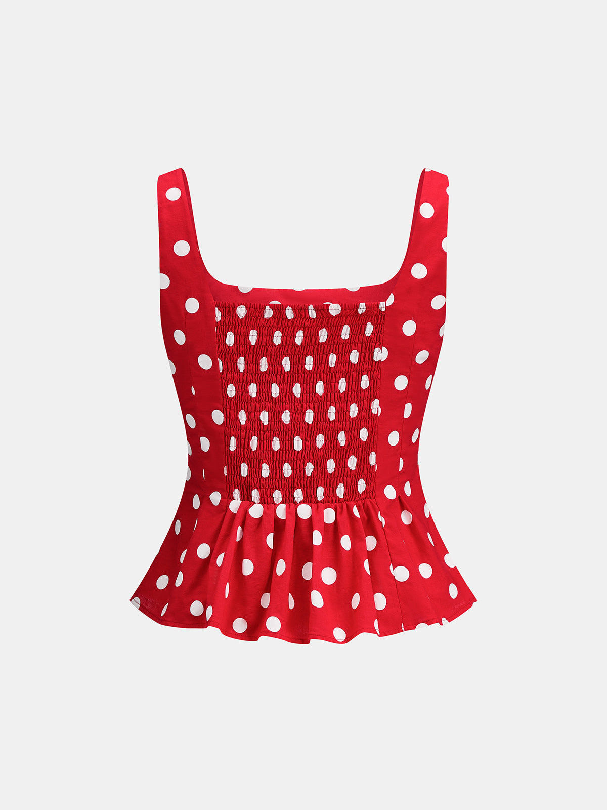 Polka Dot Cotton Linen Two Piece Casual Summer Shorts Set for Women