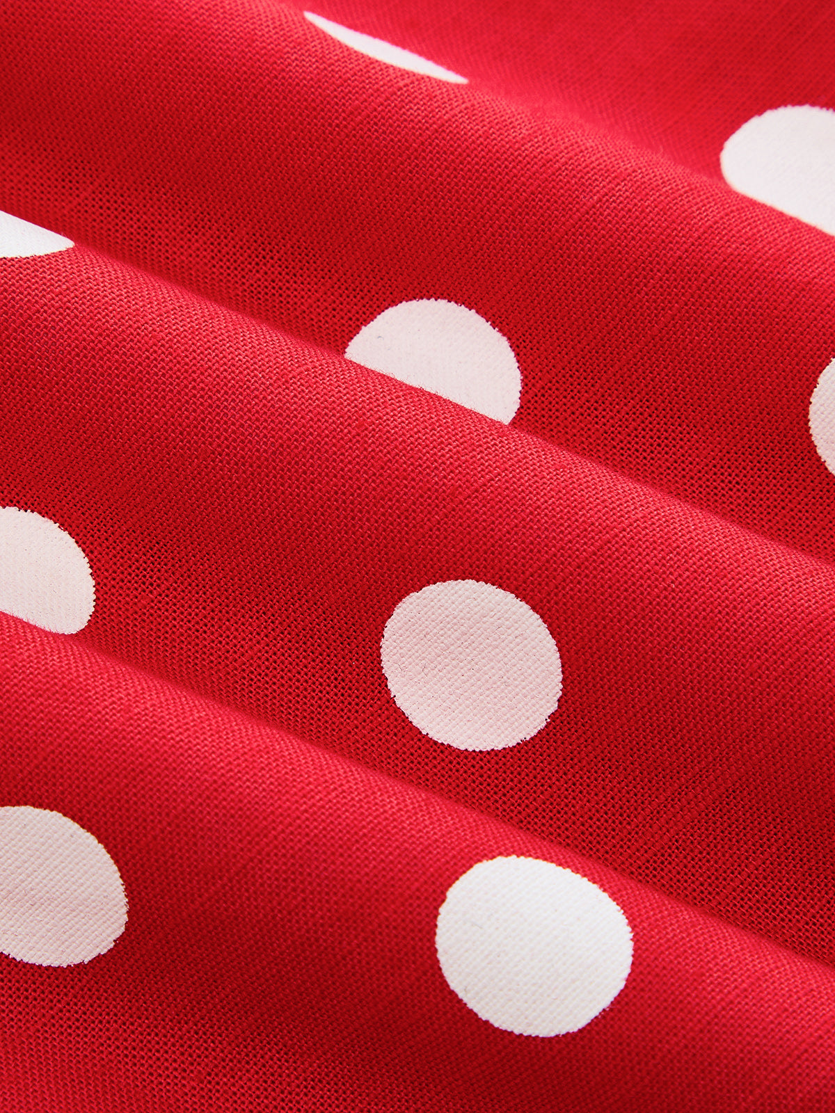 Polka Dot Cotton Linen Two Piece Casual Summer Shorts Set for Women