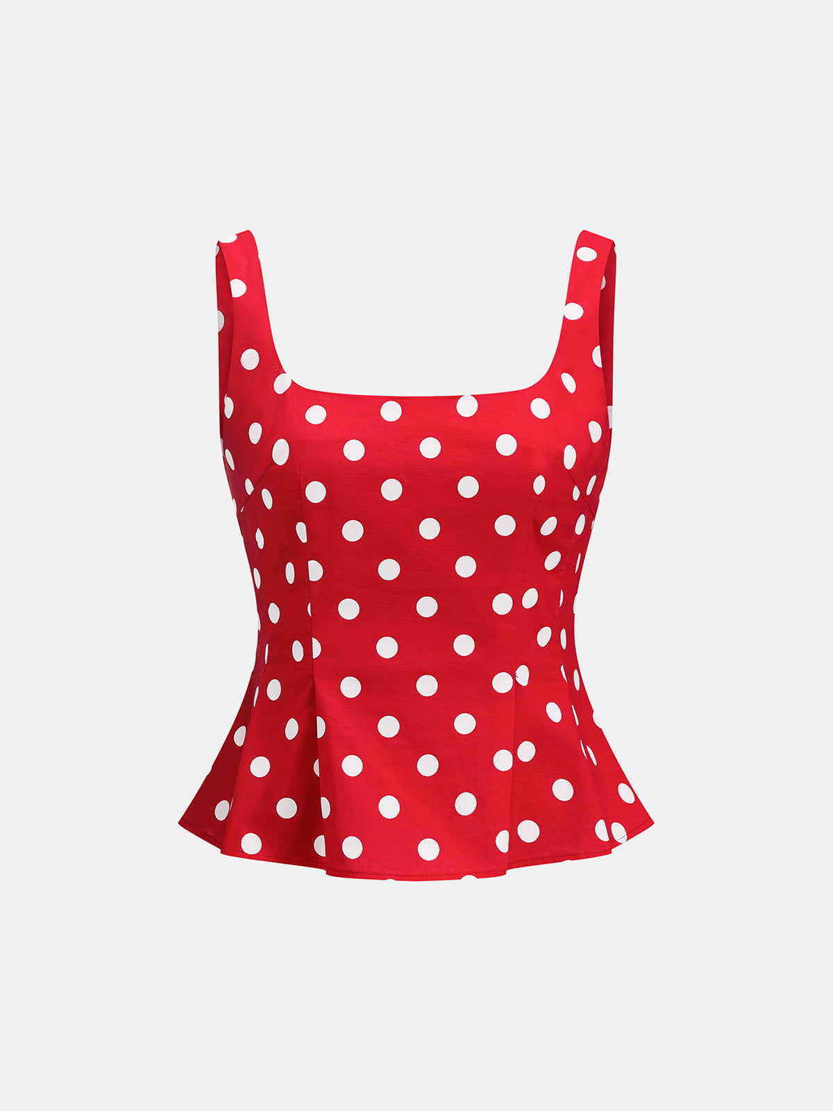 Polka Dot Cotton Linen Two Piece Casual Summer Shorts Set for Women