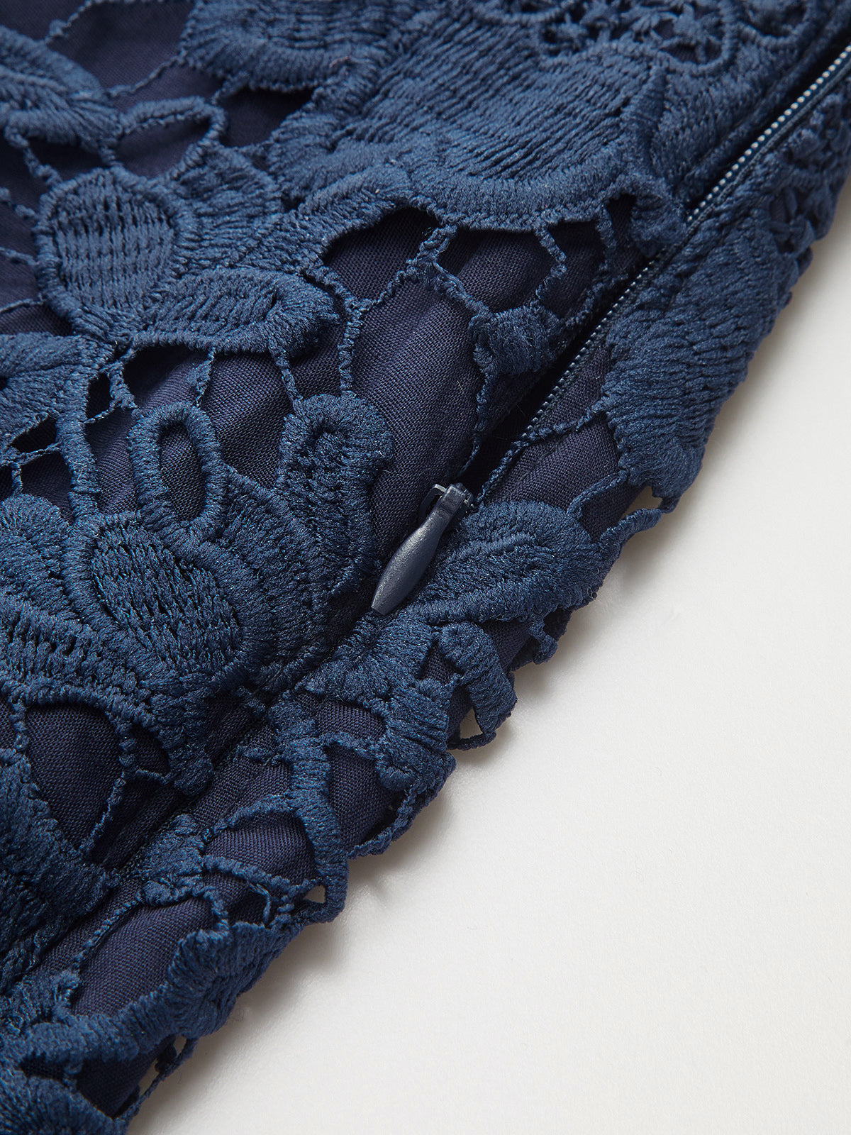 Floral Guipure Lace Mini Skirt for Women Spring Collection