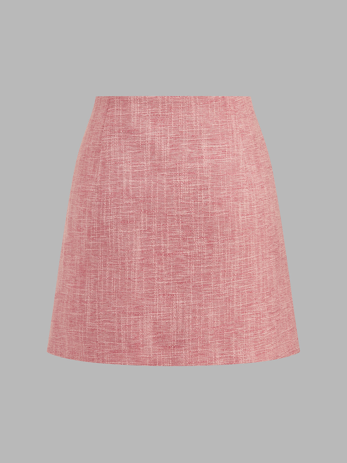 Contrast Piping Tweed Two Piece Elegant Office Skirt Set