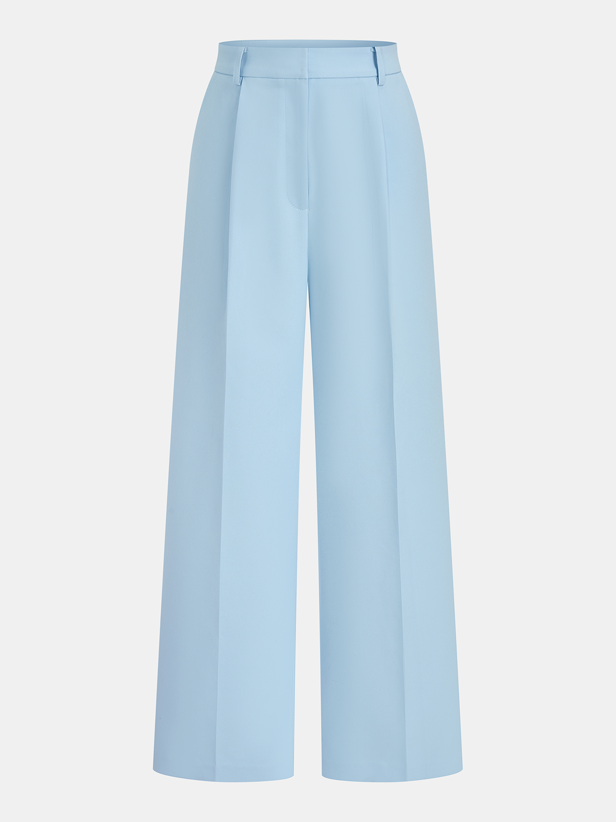 Tailored Sleeveless Blazer & Wide-Leg Pants Set for Professional Women