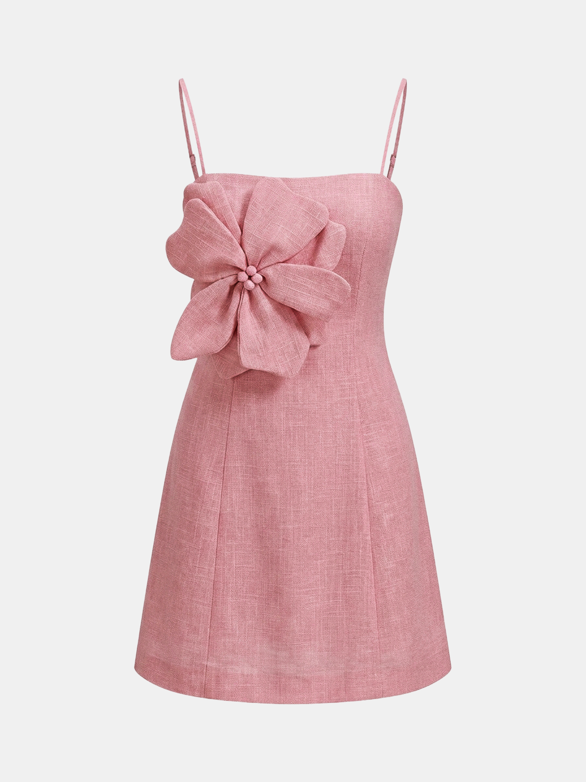 3D Floral Applique Cami Mini Dress for Spring Weddings