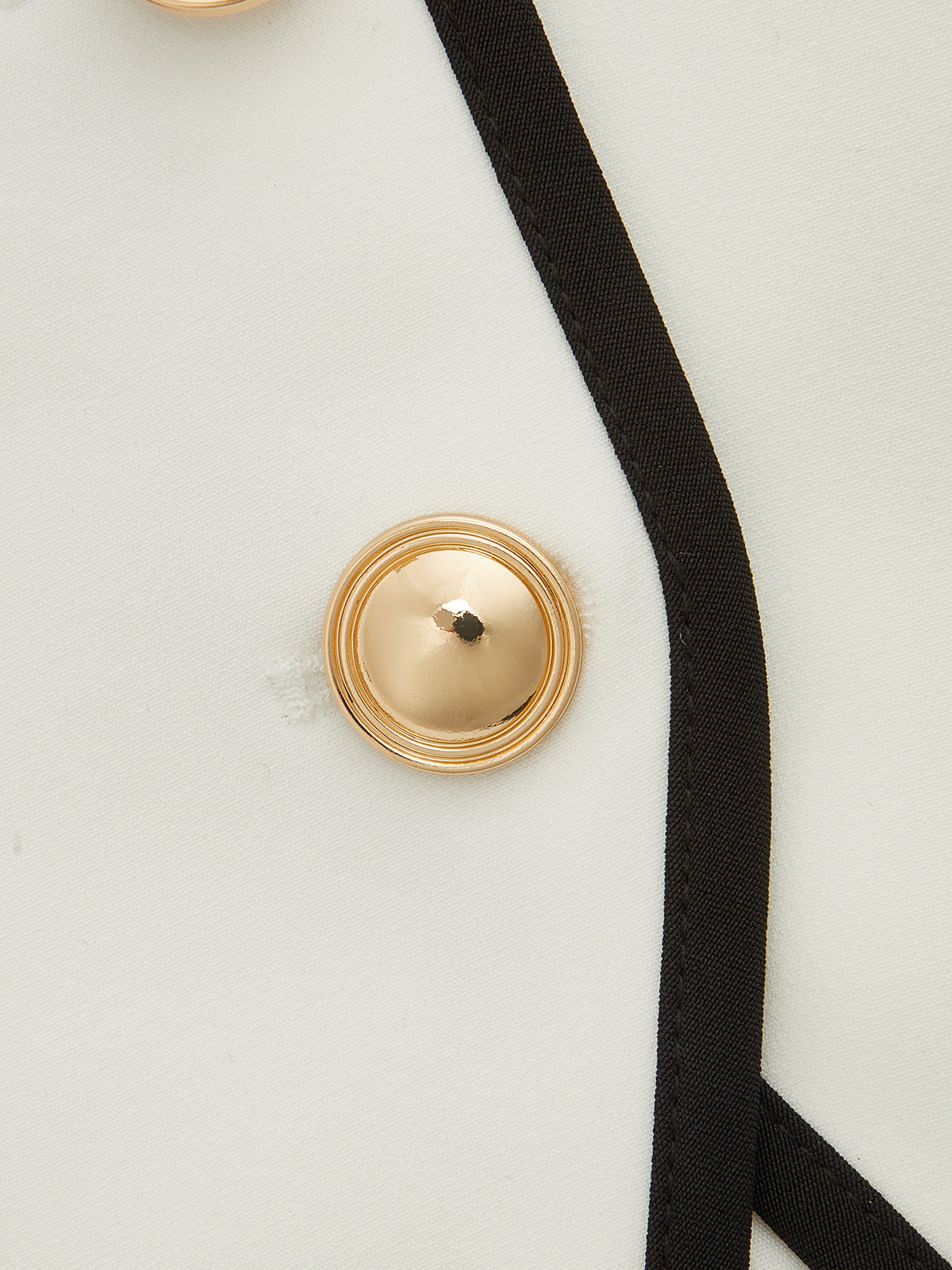 Color Block Metal Button Cami Vest with Adjustable Straps