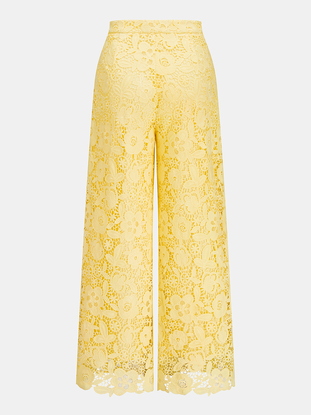 Guipure Lace Sleeveless Top & Pants Set Elegant Evening Wear